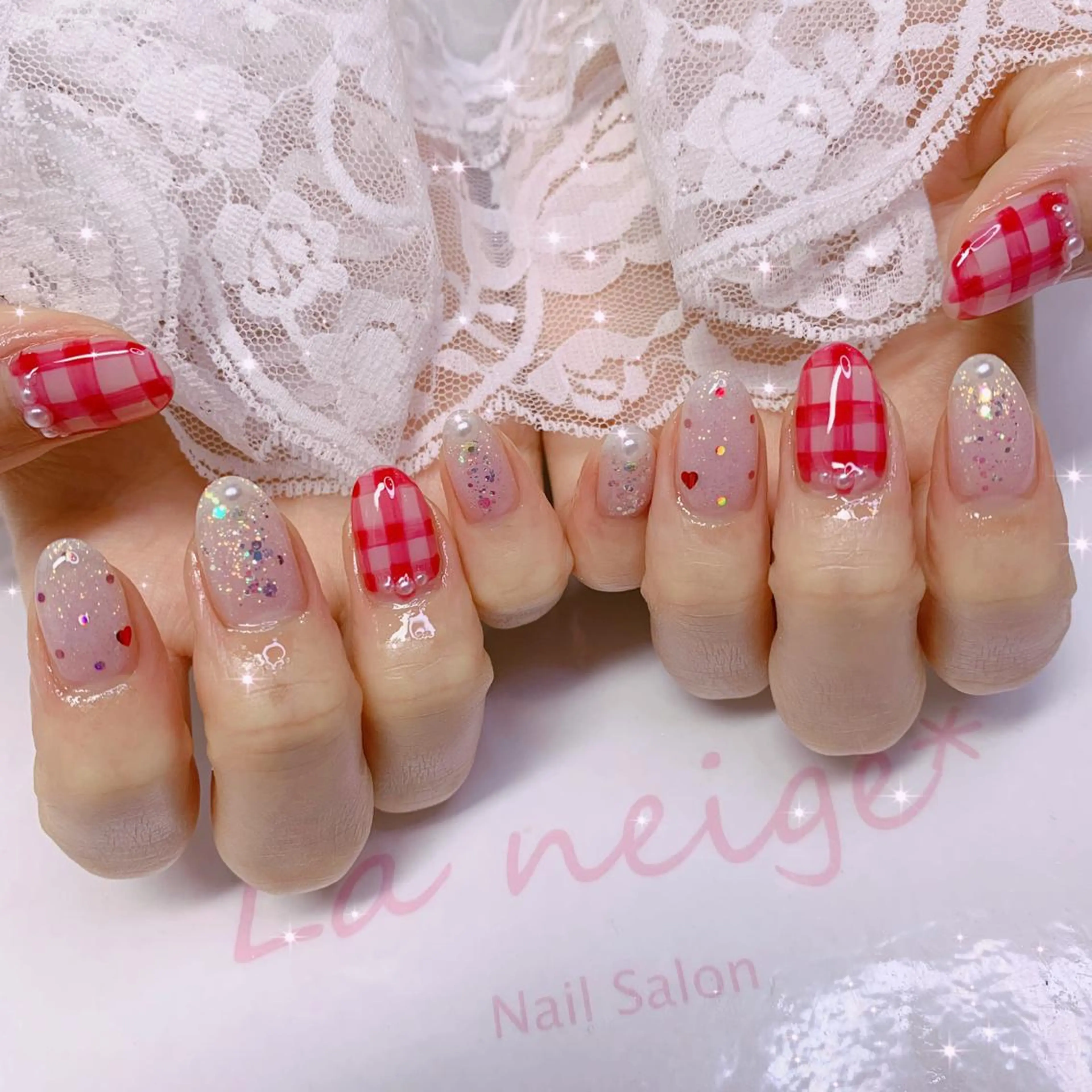 ネイル ハンドネイル La neige* yuki 🥯🍑のネイルデザイン