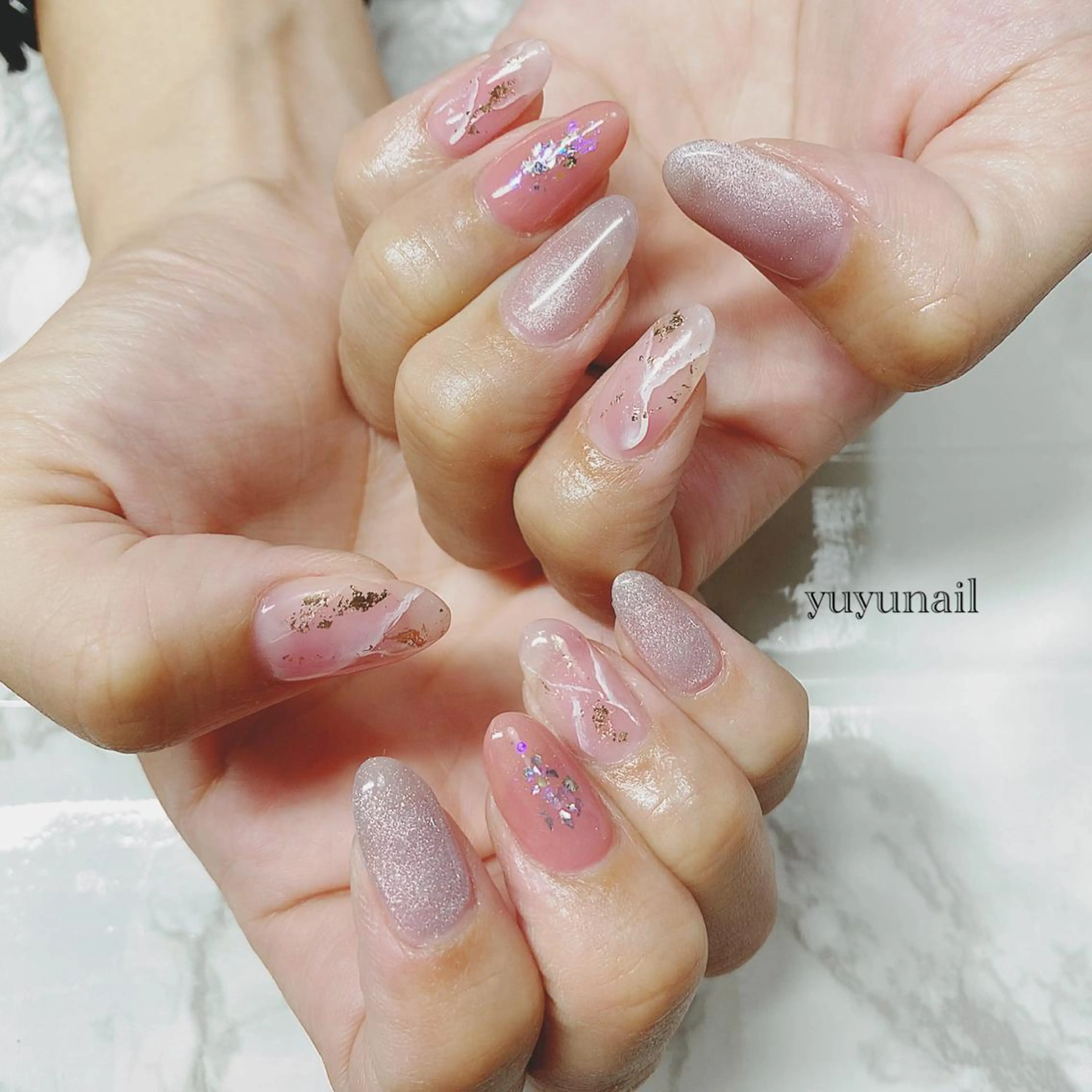 ネイル マグネットネイル ハンドネイル yuyu nailのネイルデザイン