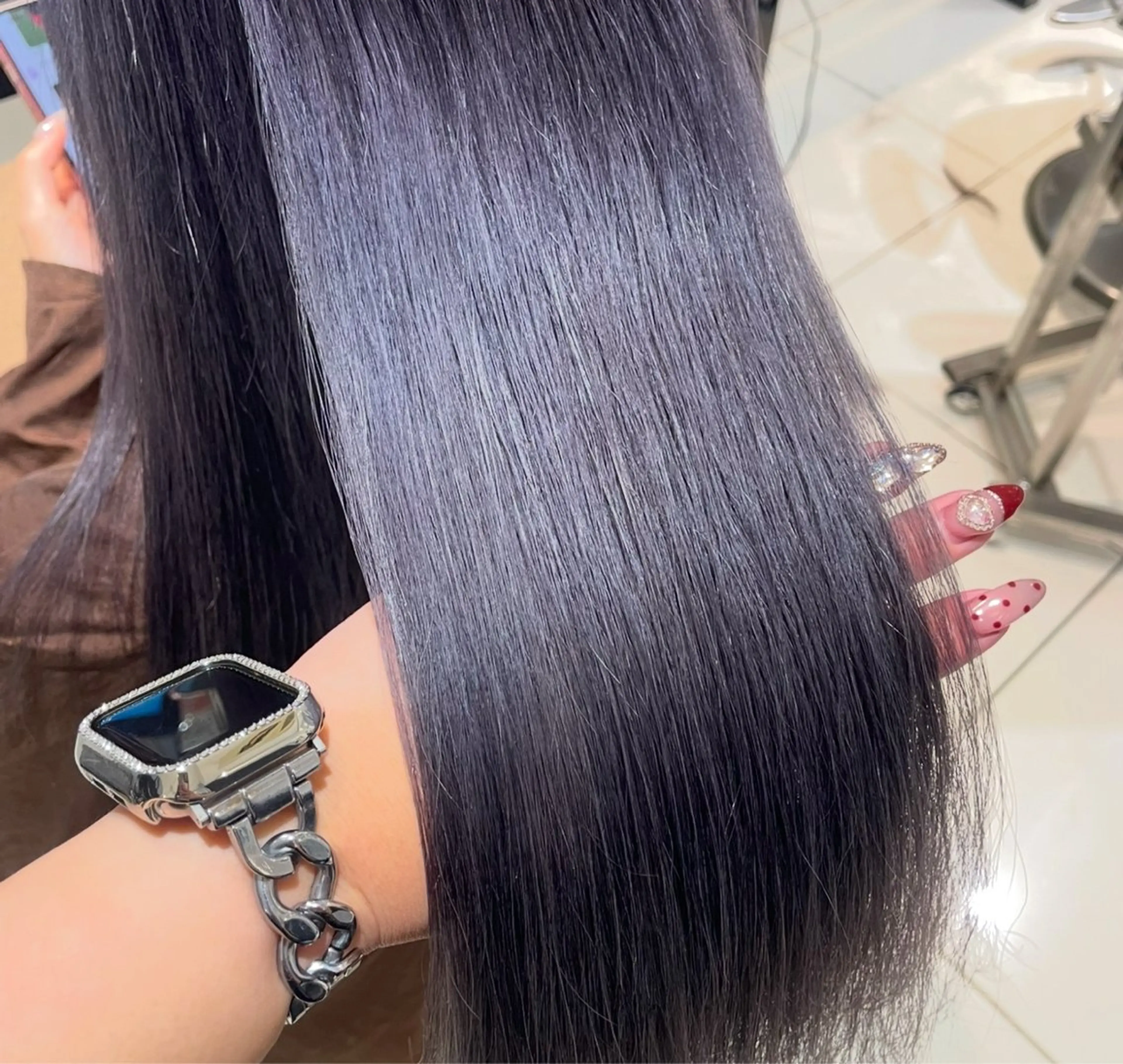 ロング カラー ヘアカラー トリートメント 💞暖色カラー 💞risaのヘアスタイル