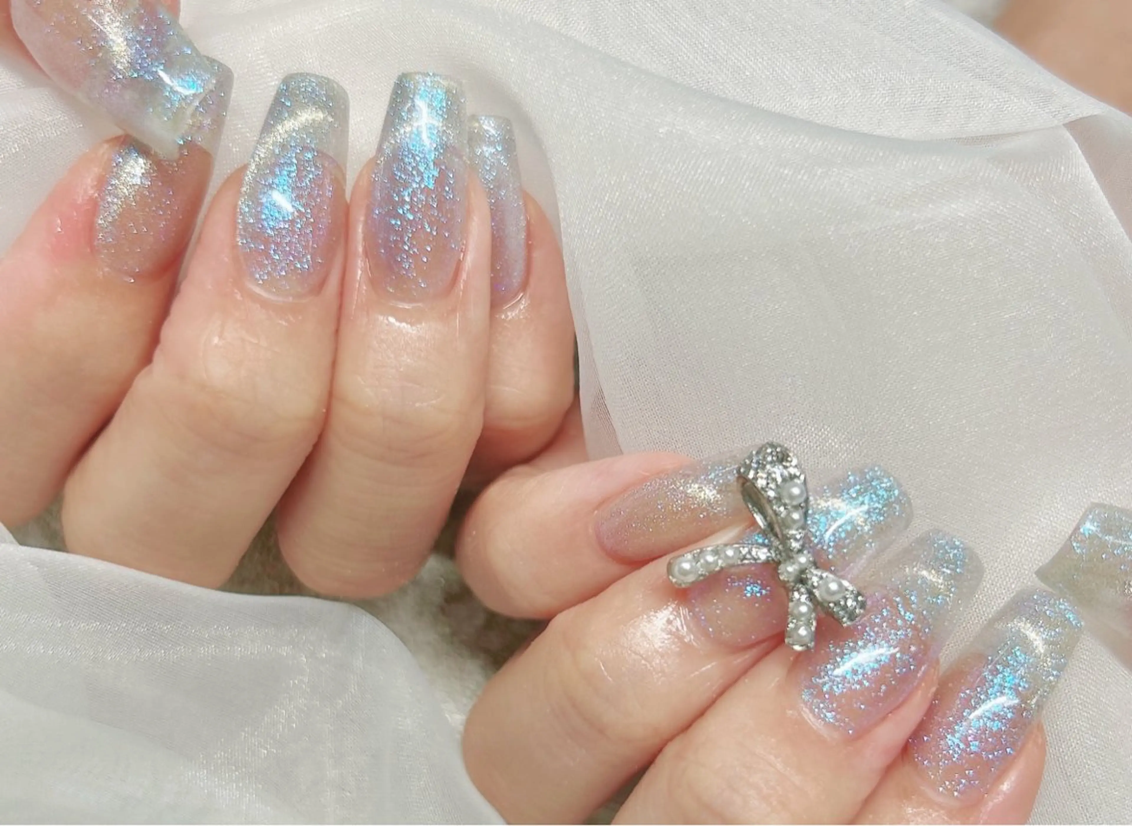 【練習モデル】Aprés Gel-X10本長さ出しワンカラー(マグネット/パウダー/フラッシュも変更OK)の写真