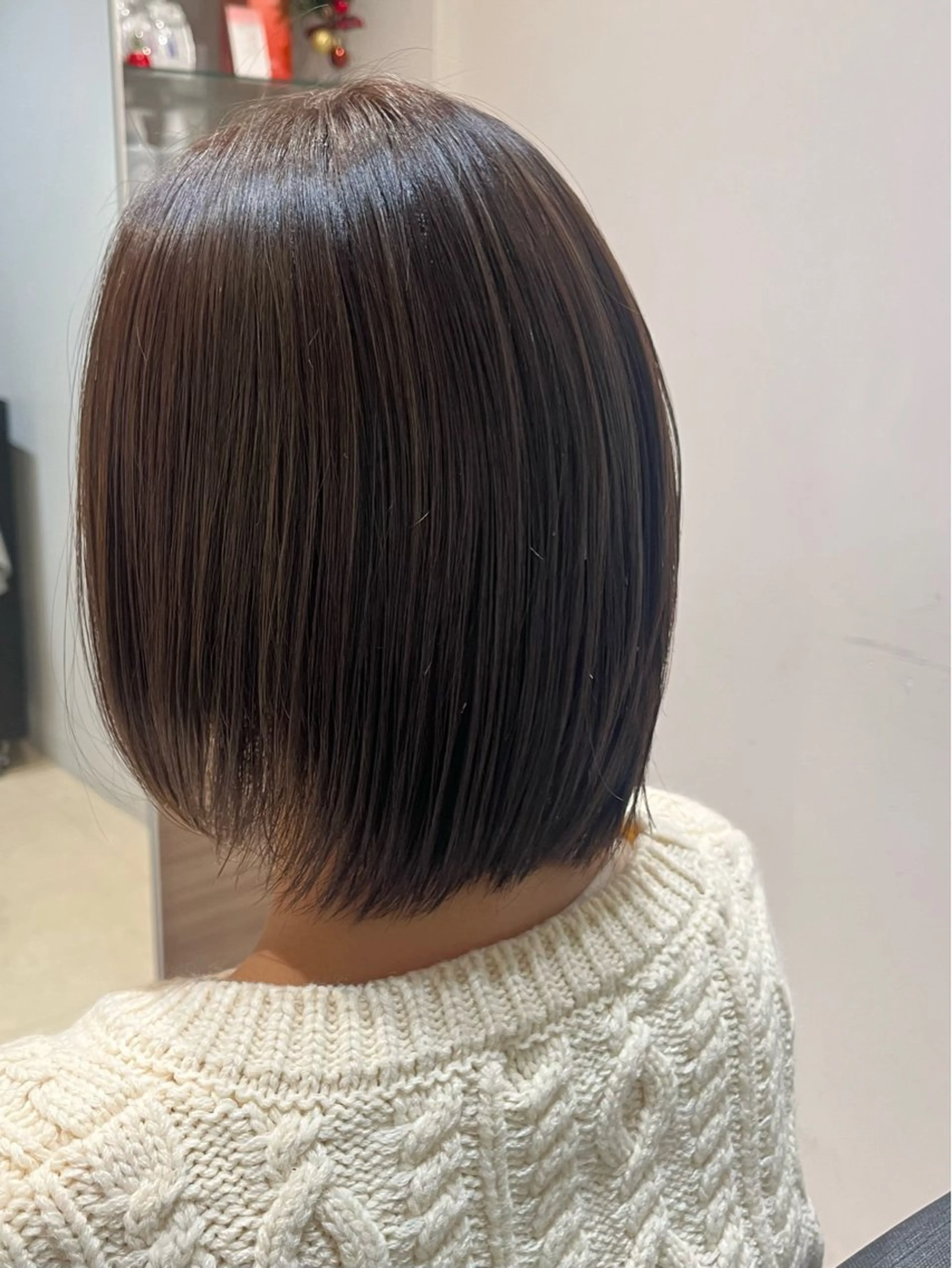 カラー ベージュカラー オリーブベージュ AMELY　寺田 朱里のヘアスタイル