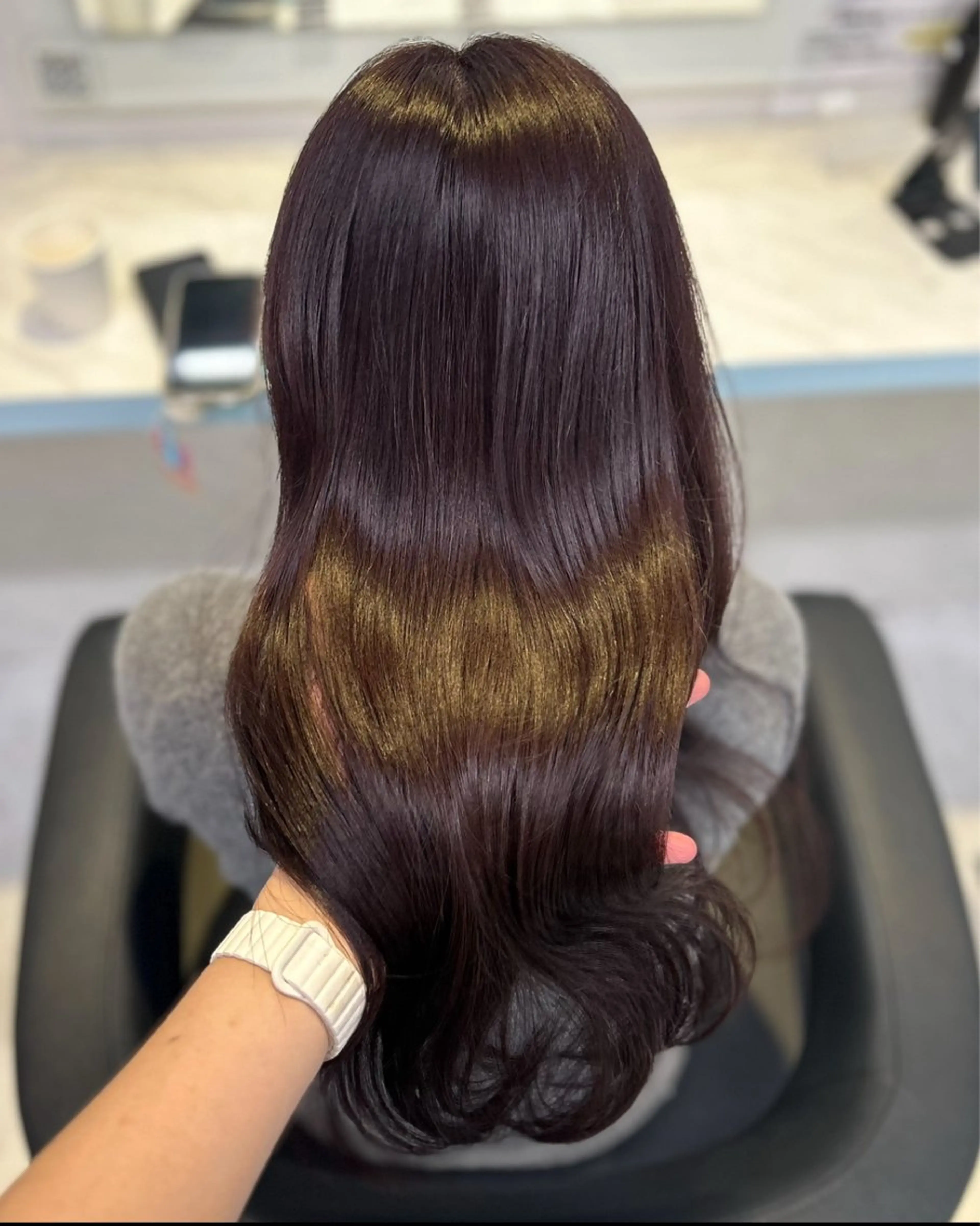 ロング ヘアカラー トリートメント 🥀艶髪/似合わせ 暖色/まな🥀のヘアスタイル