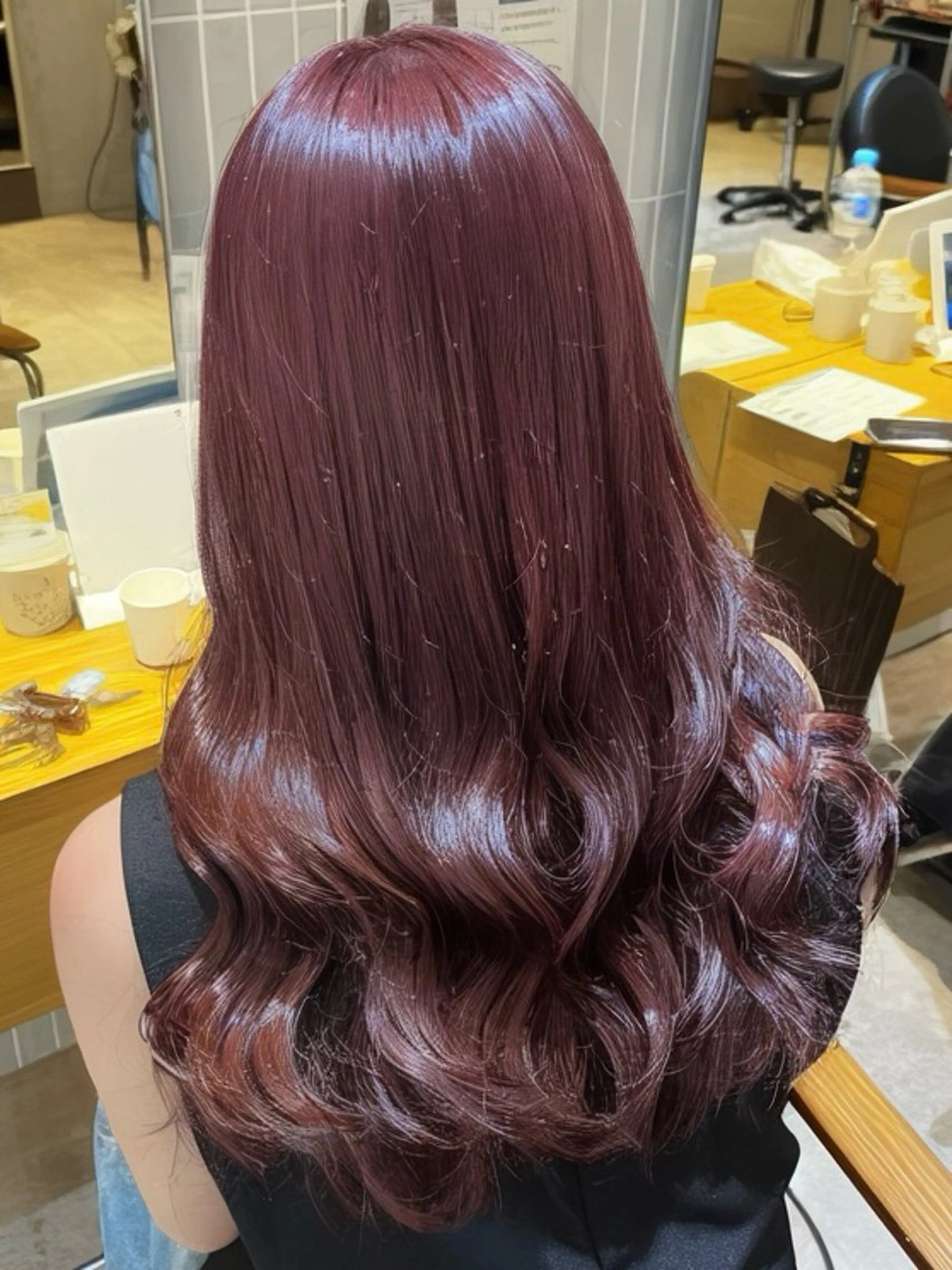 ロング カラー カット ヘアカラー トリートメント ヘアセット ラフィスヘアードープ所属・レイヤーと透明感の アユカ 新宿🦖のヘアスタイル