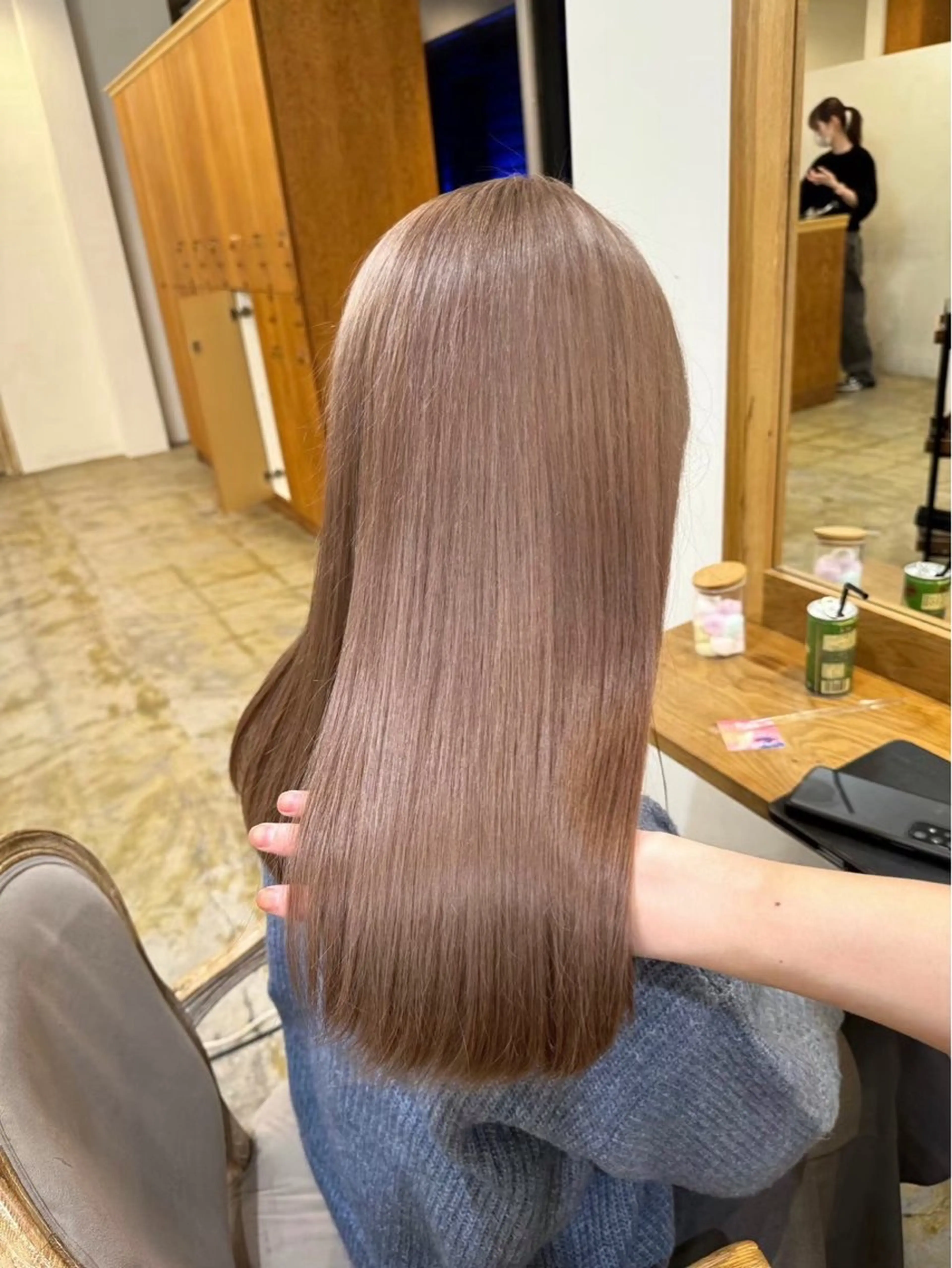 ロング ヘアカラー miyu ハイトーンモデル募集のヘアスタイル