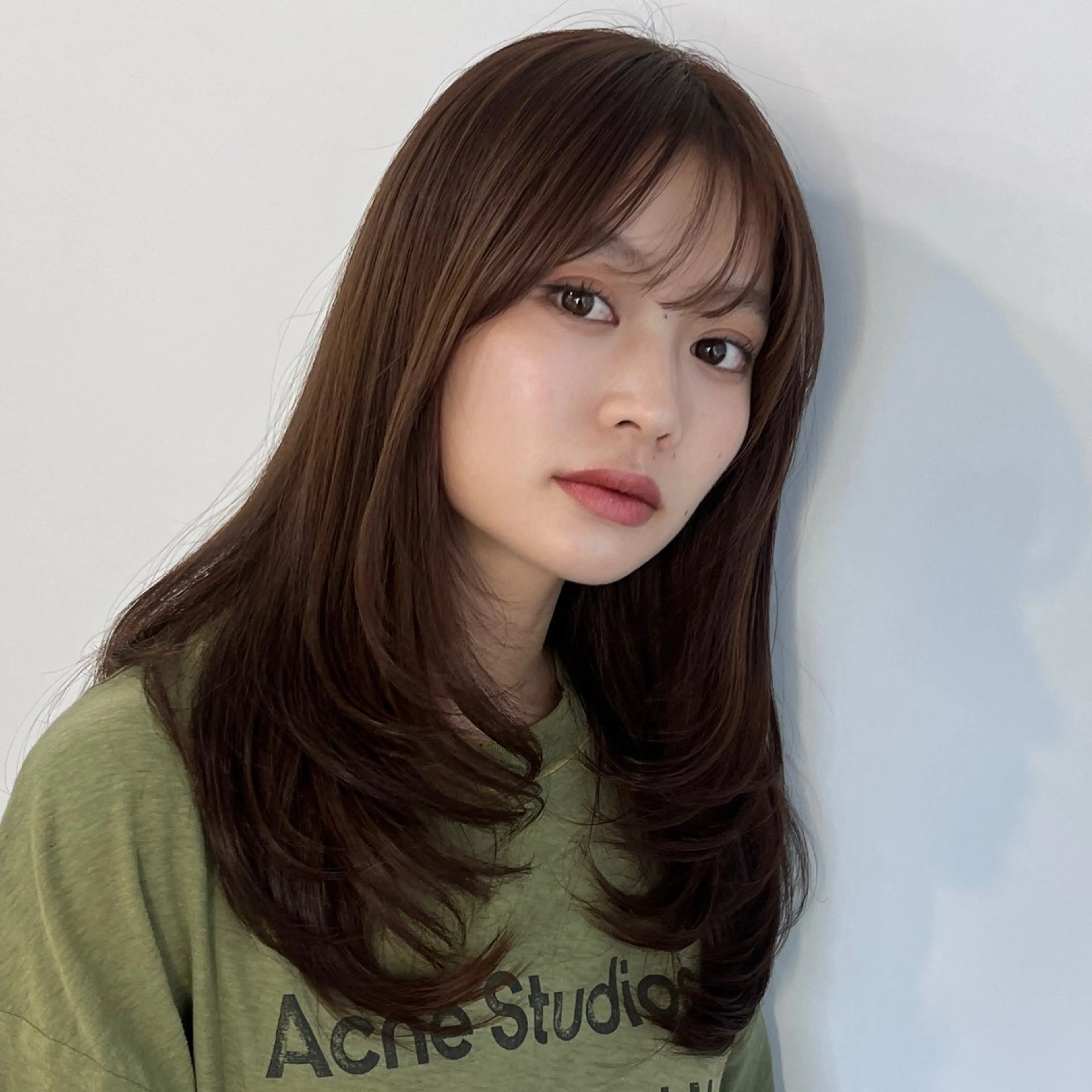 ロング カラー トリートメント カット ヘアカラー トリートメント 外国人風/韓国風 レイヤーカット武田涼のヘアスタイル