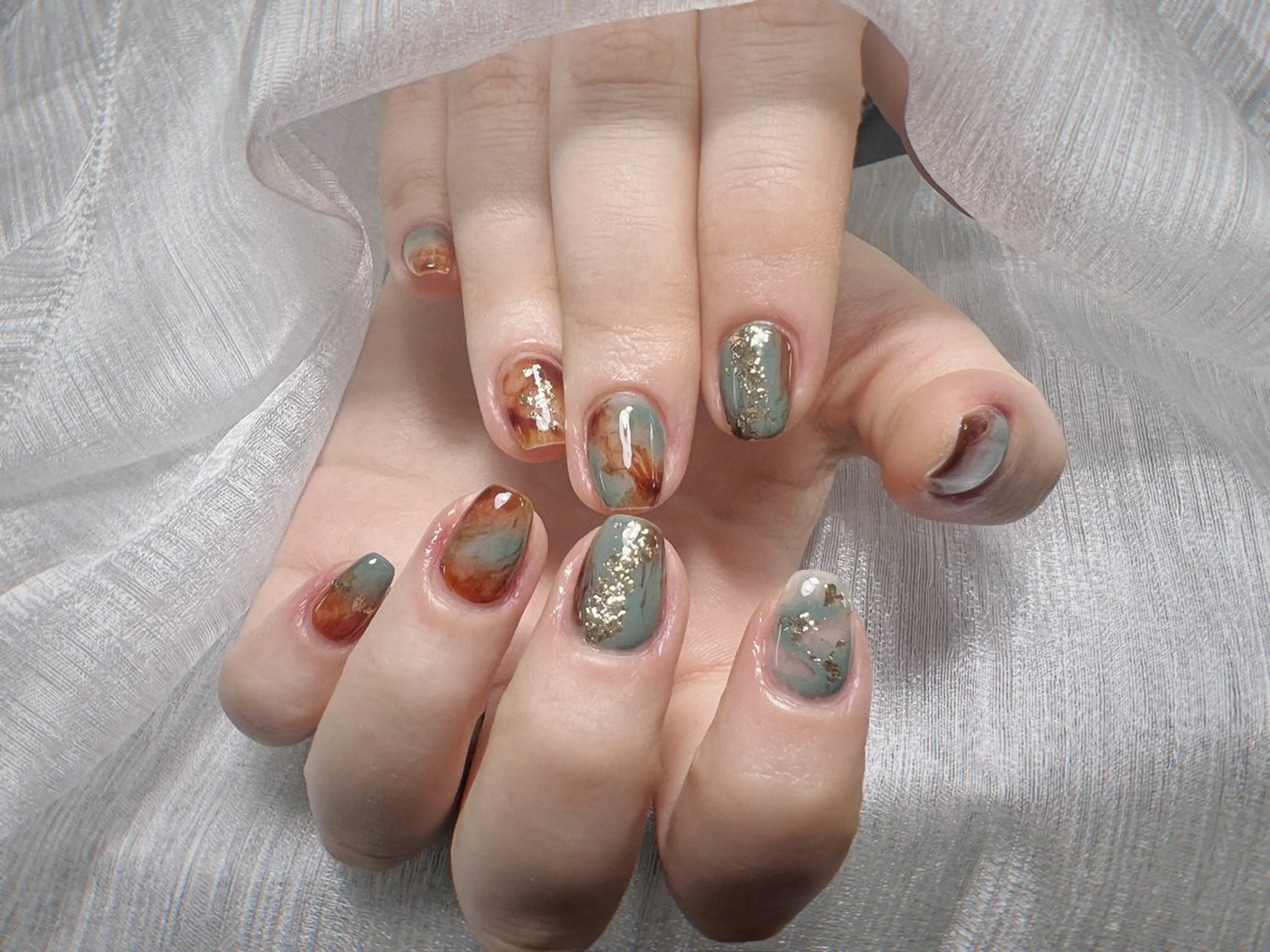 ネイル 長さ出し フレンチネイル グラデーション マグネットネイル マグネットフレンチ ハンドネイル ハンドケア ⭐️Dreamy Nail⭐️のネイルデザイン
