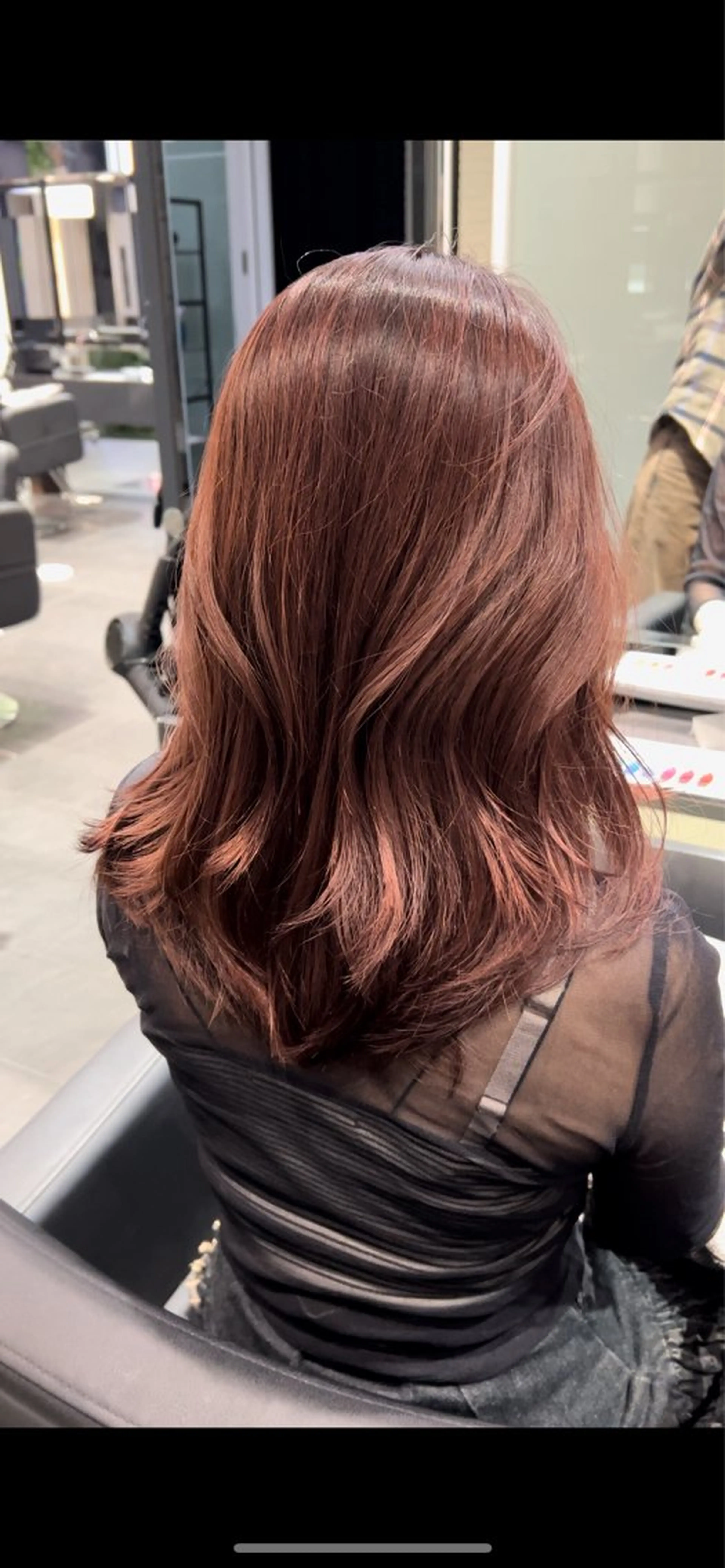 ミディアム カラー 似合わせ前髪/ 小顔カット🎀そうのヘアスタイル