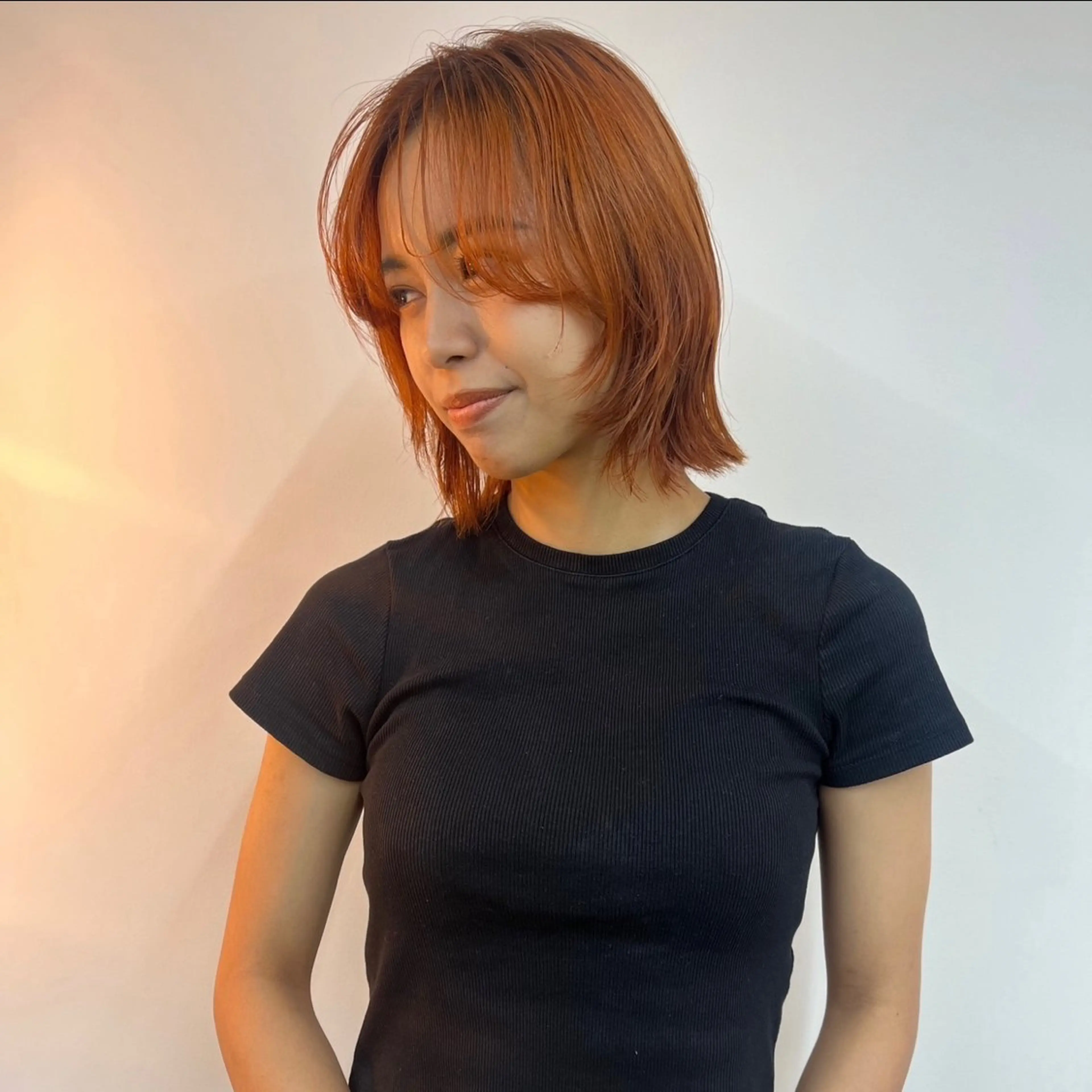 ミディアム カラー ハイトーン/心斎橋/ honomiのヘアスタイル