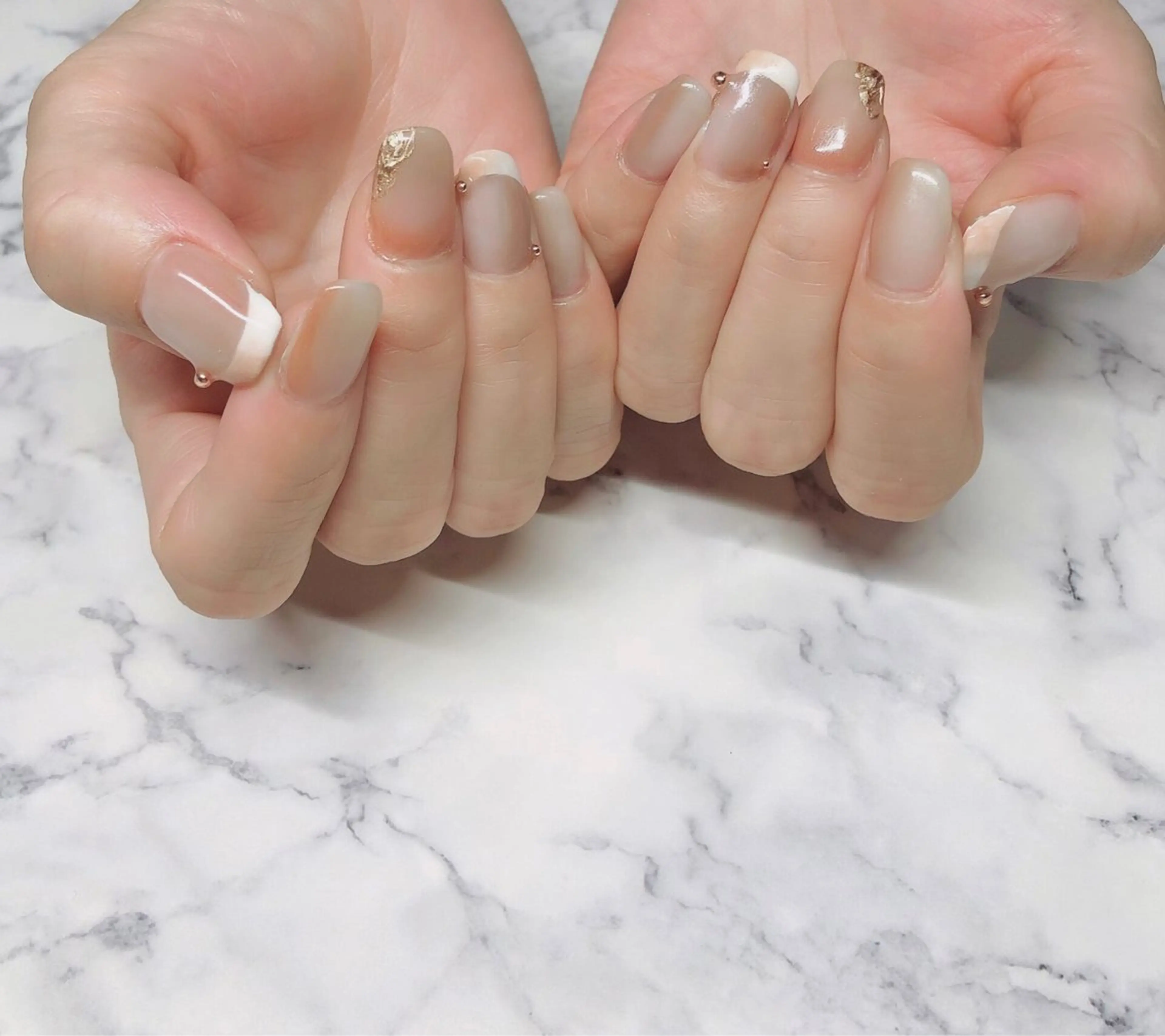 ネイル フレンチネイル グラデーション nail salon A styleのネイルデザイン