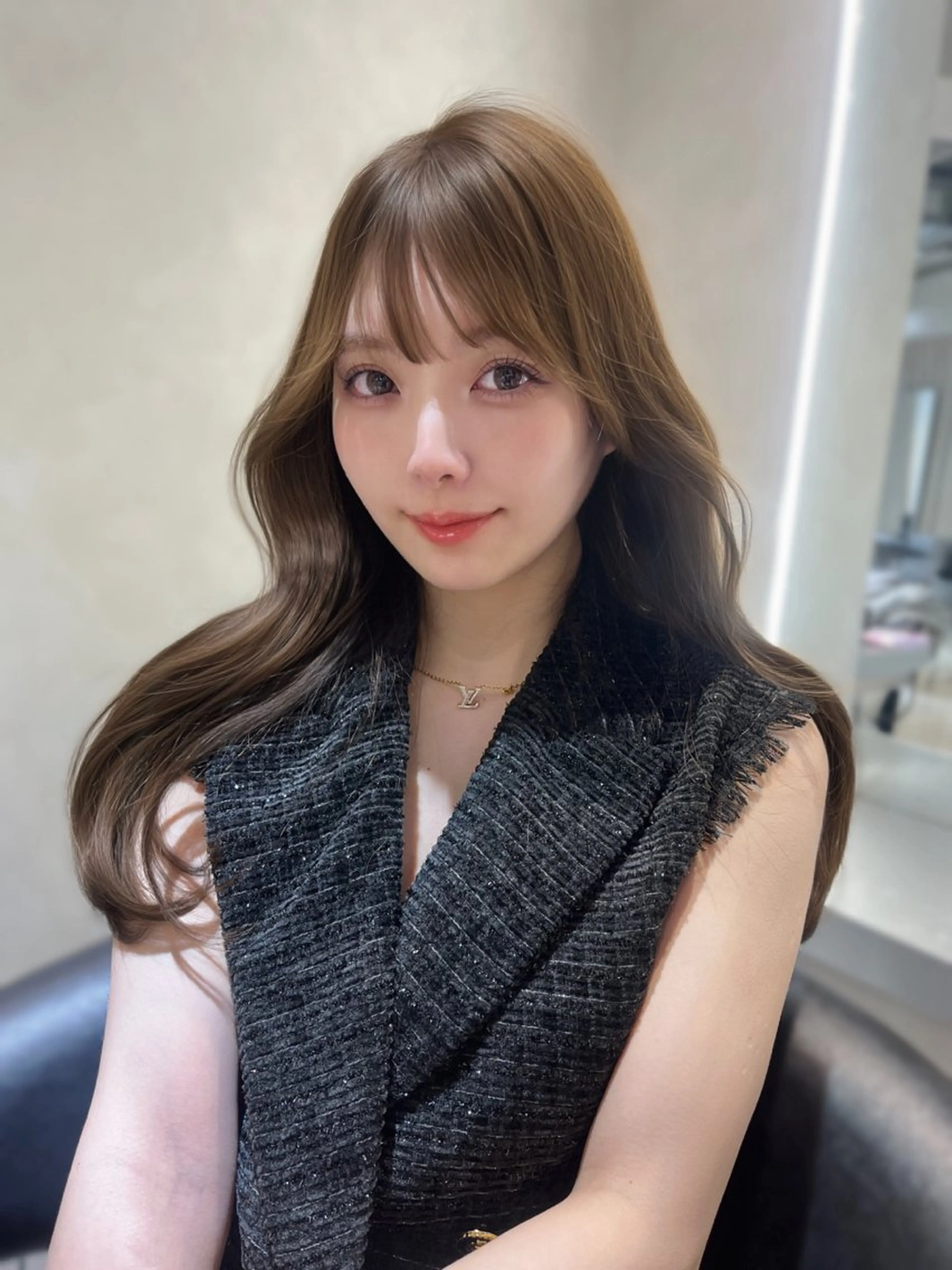 カラー 韓国メンズ特化 ダウン・毛流れパーマのヘアスタイル