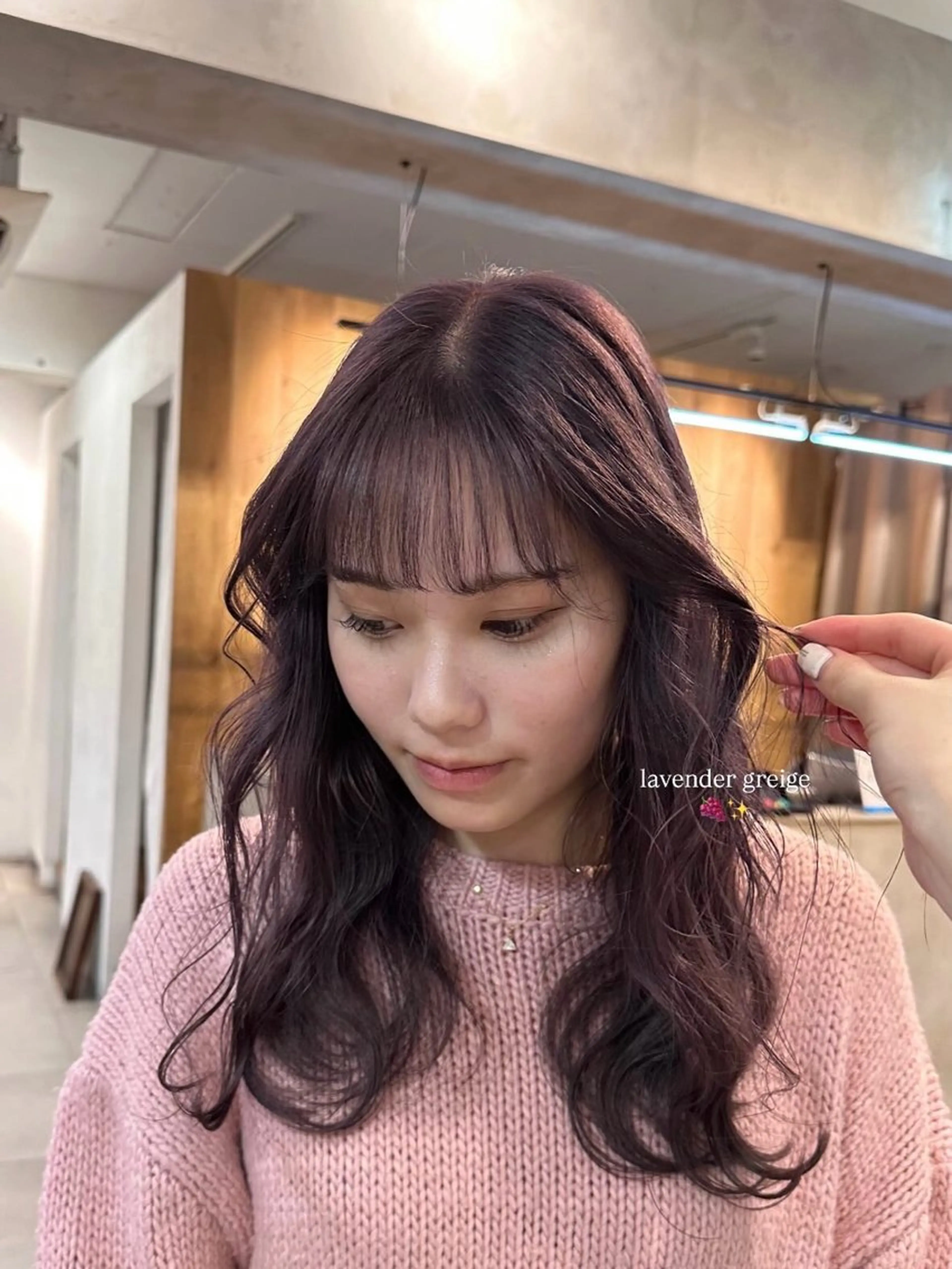 セミロング カラー ヘアカラー Lomalia Rukaのヘアスタイル