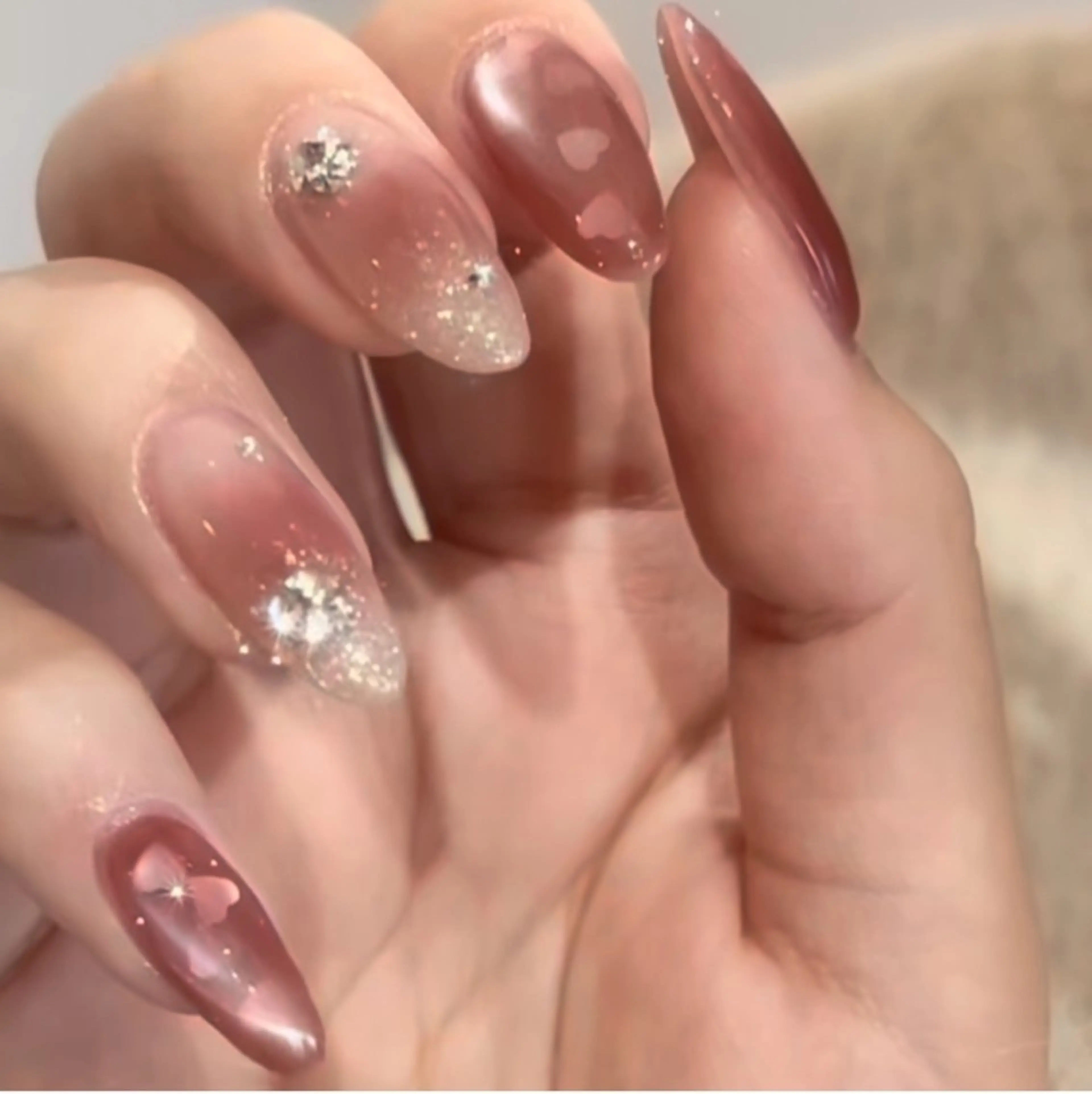 ネイル フレンチネイル グラデーション マグネットネイル ニュアンスネイル オフィスネイル ハンドネイル MINDY ミンディのネイルデザイン