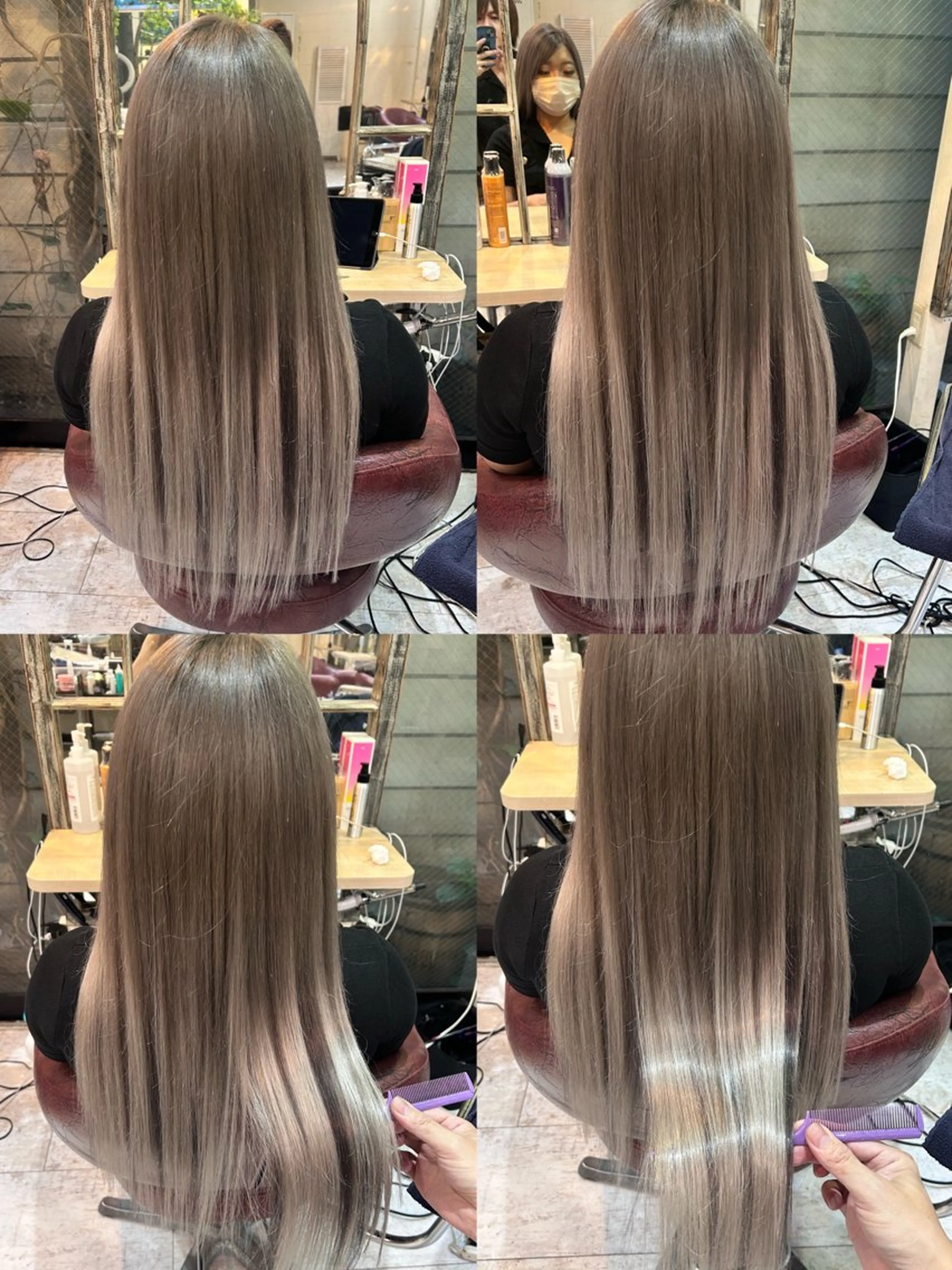 🟥【最安値‼️胸下からヘソ長さ】最高級シールエクステ60本＋エクステカット【色豊富🌈ヘアティンセルも⭕️】の写真