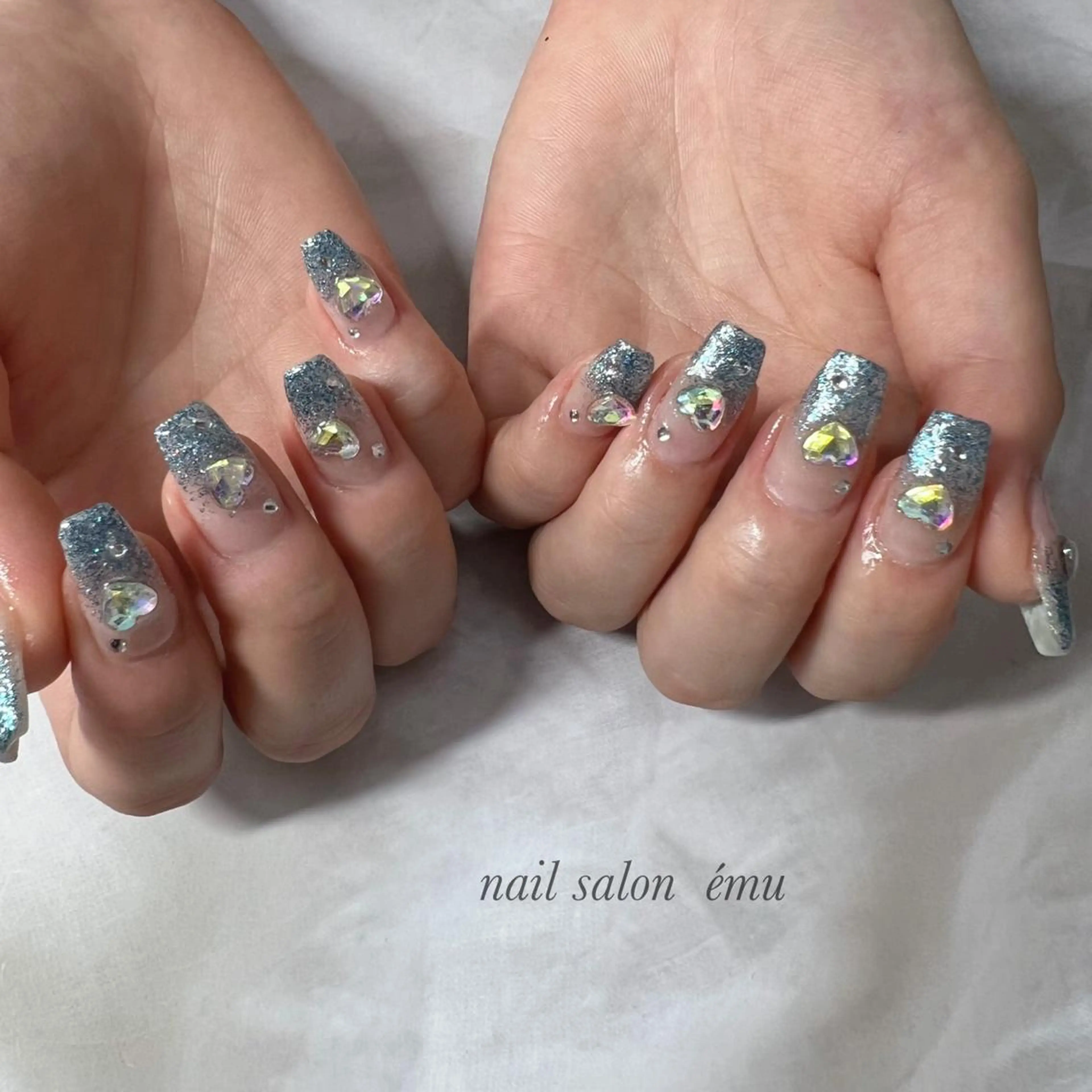 ロング ネイル ハンドネイル nail salon émuのネイルデザイン