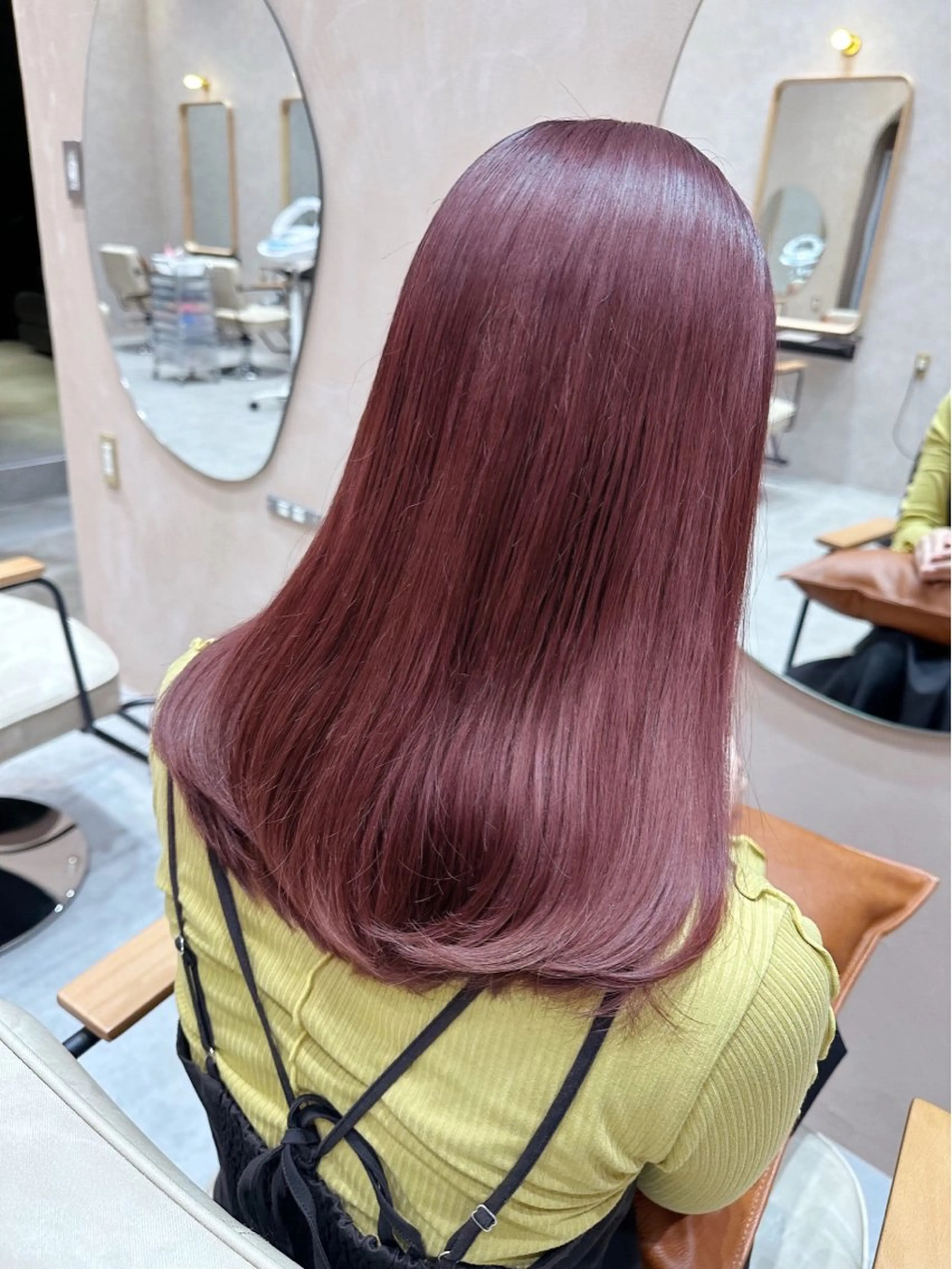 ロング カラー レッドカラー 💖🌷越後 遥🌷💖のヘアスタイル