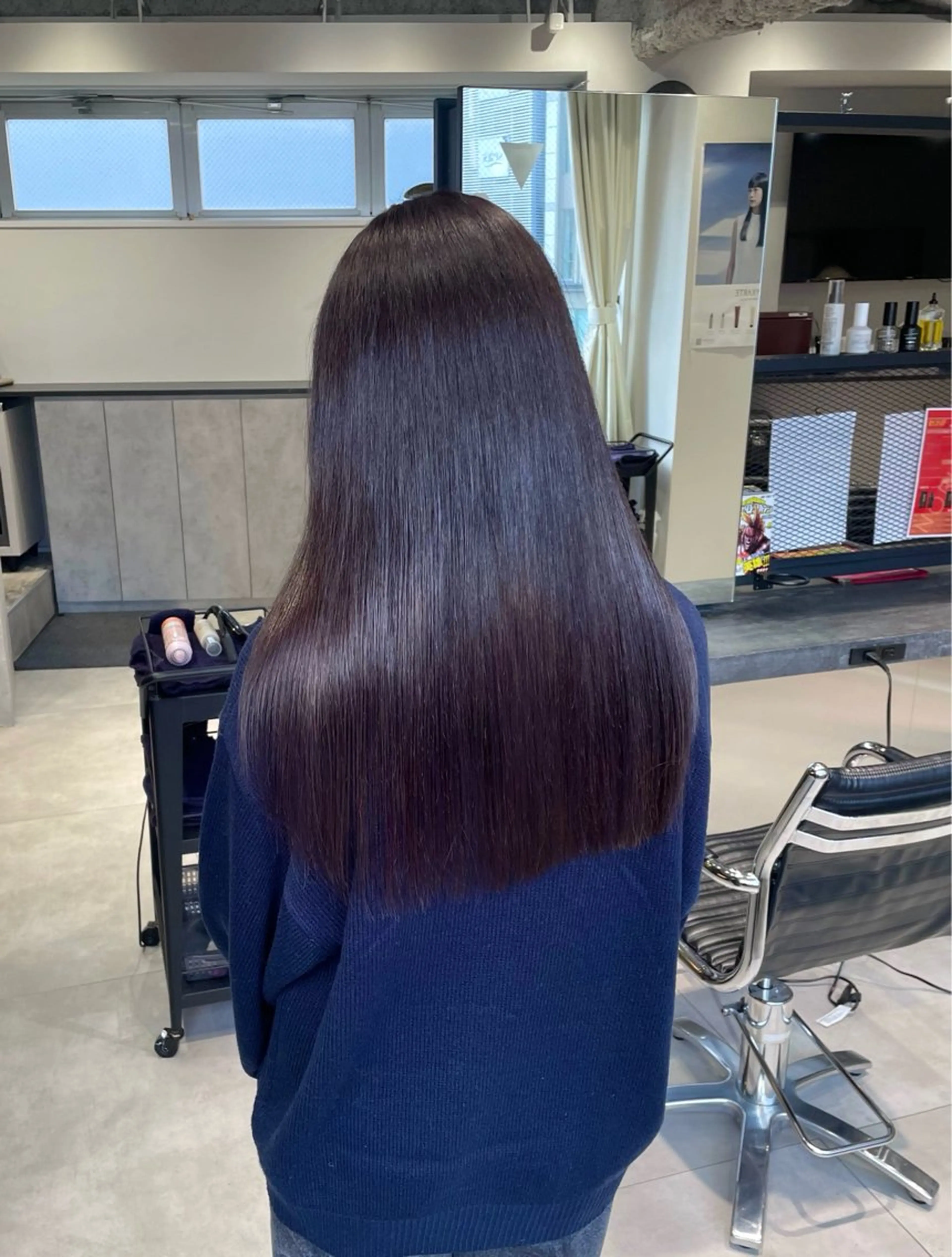 セミロング カラー バイオレットカラー ヘアカラー トリートメント 🌷ケアブリーチ /透明感/れい🌷のヘアスタイル
