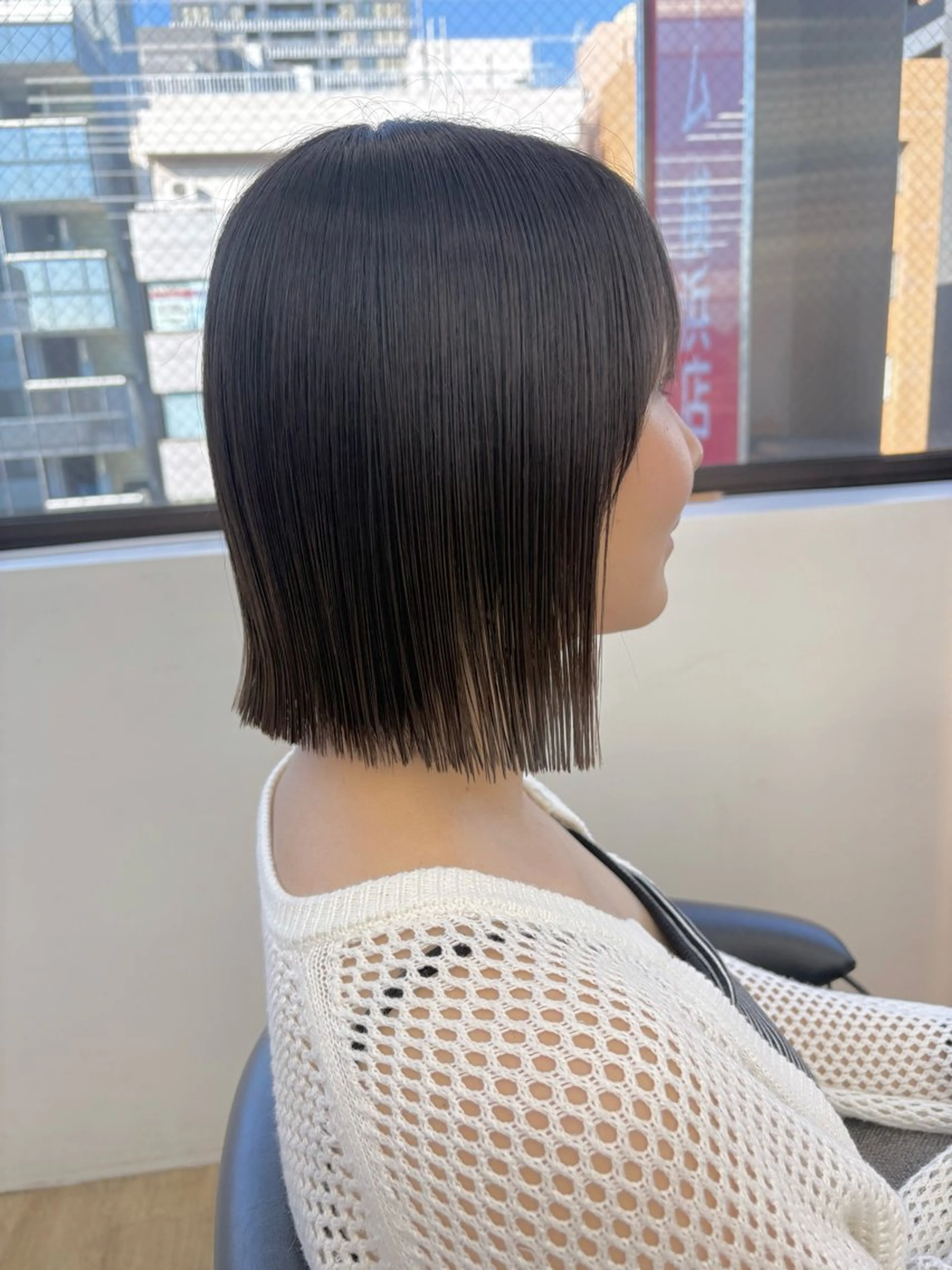 ミディアム ボブ 縮毛矯正 カット 縮毛矯正 トリートメント 🧡ショート/ボブ パーマたまき🧡のヘアスタイル