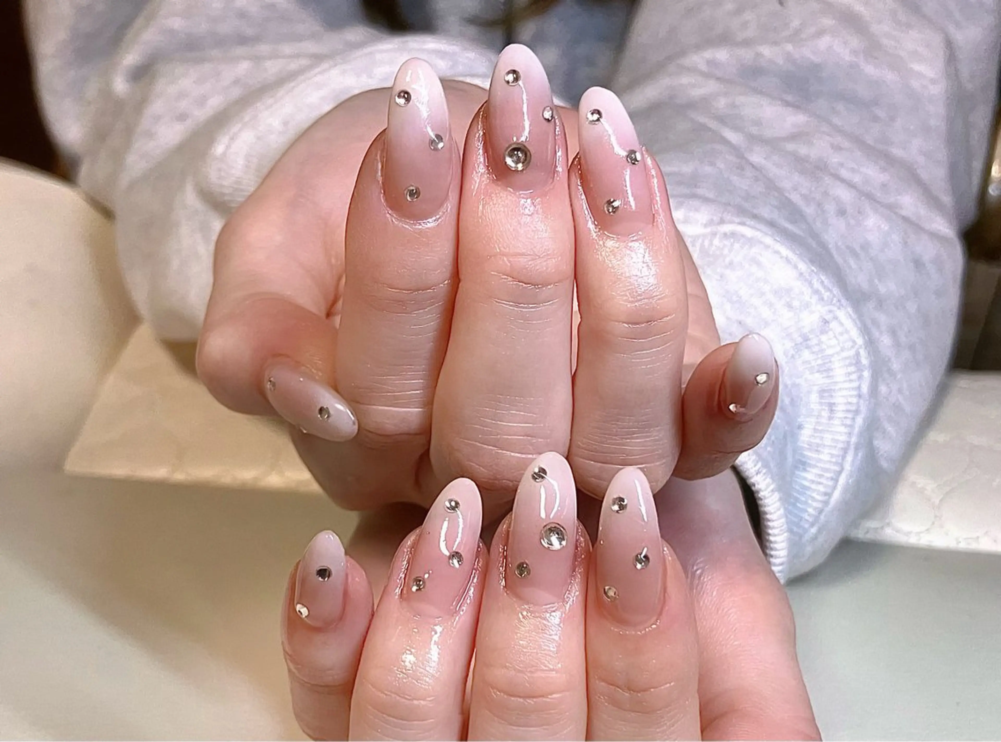 ネイル アートネイル ジェルネイル キラキラネイル マグネットネイル 大理石ネイル(マーブル) ハンドネイル RinRin　nail所属・孔 ジンシェンのネイルデザイン