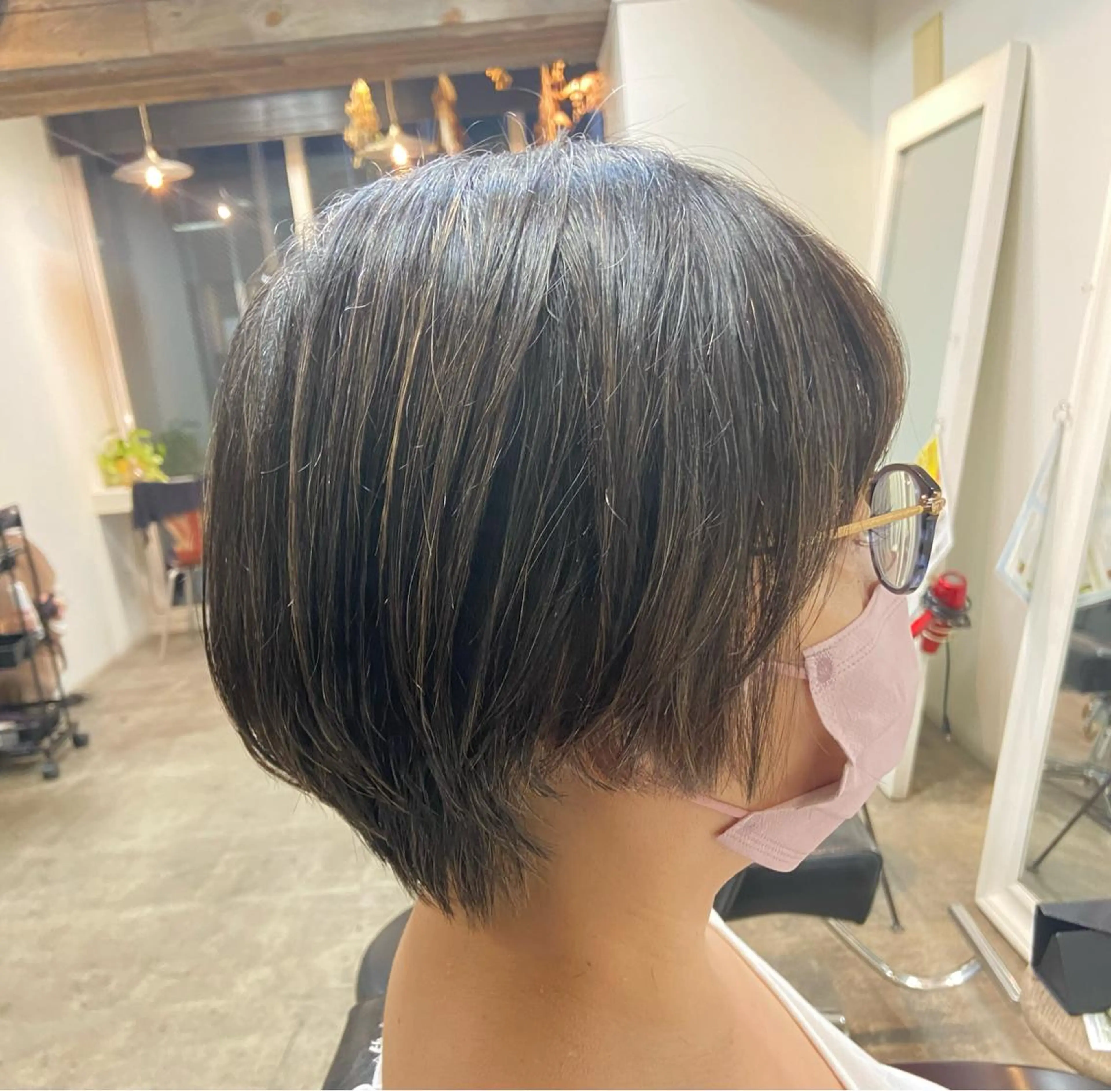 ショート カラー ショートヘア カット ヘアカラー KAEDE【似合わせ 垢抜けヘア】のヘアスタイル