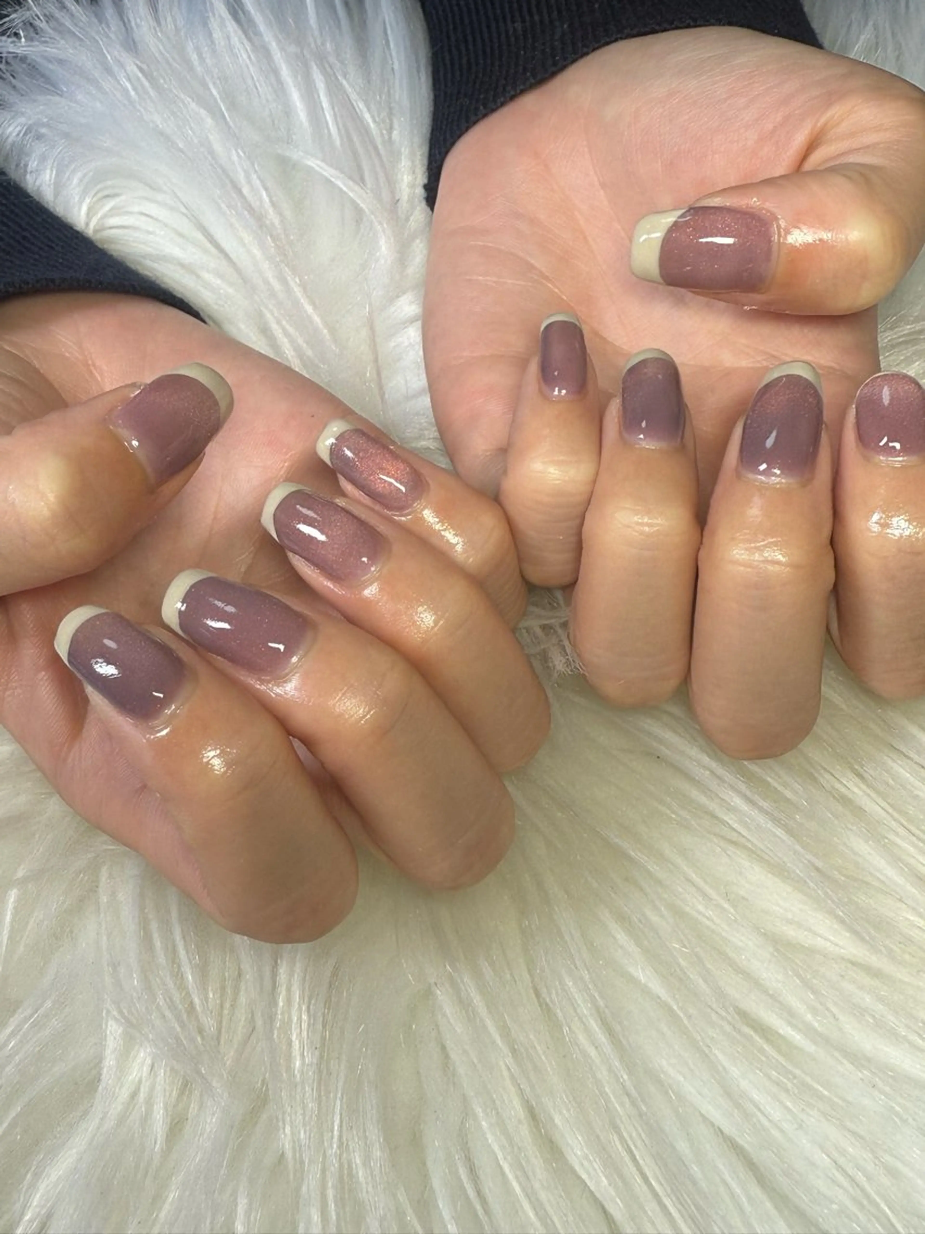 ネイル フレンチネイル マグネットネイル マグネットワンカラー ワンカラーネイル ハンドネイル フットネイル miwa ミワのネイルデザイン