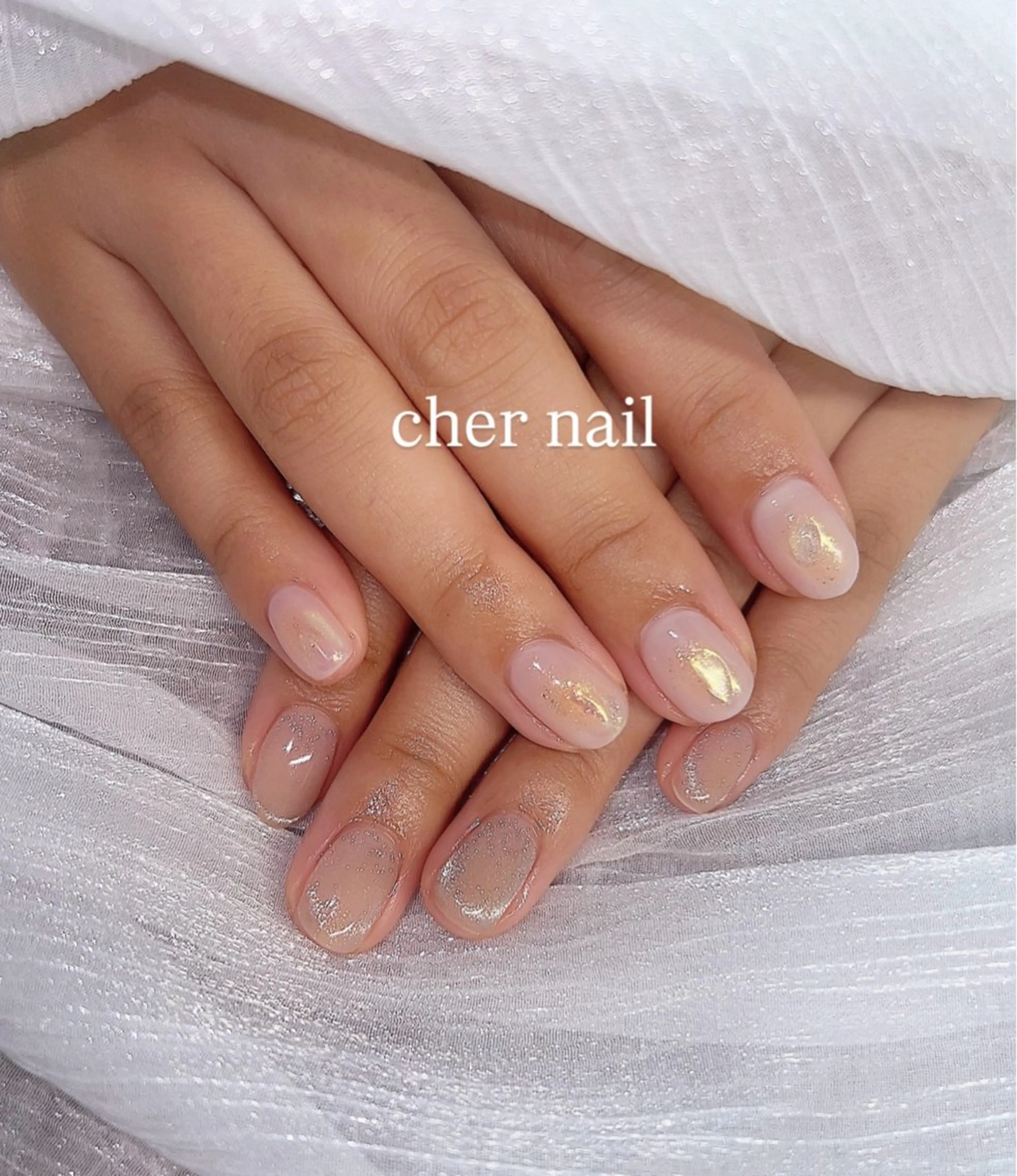 ネイル ニュアンスネイル オフィスネイル ハンドネイル CHER NAIL(シェルネイル)所属・cher loydのネイルデザイン