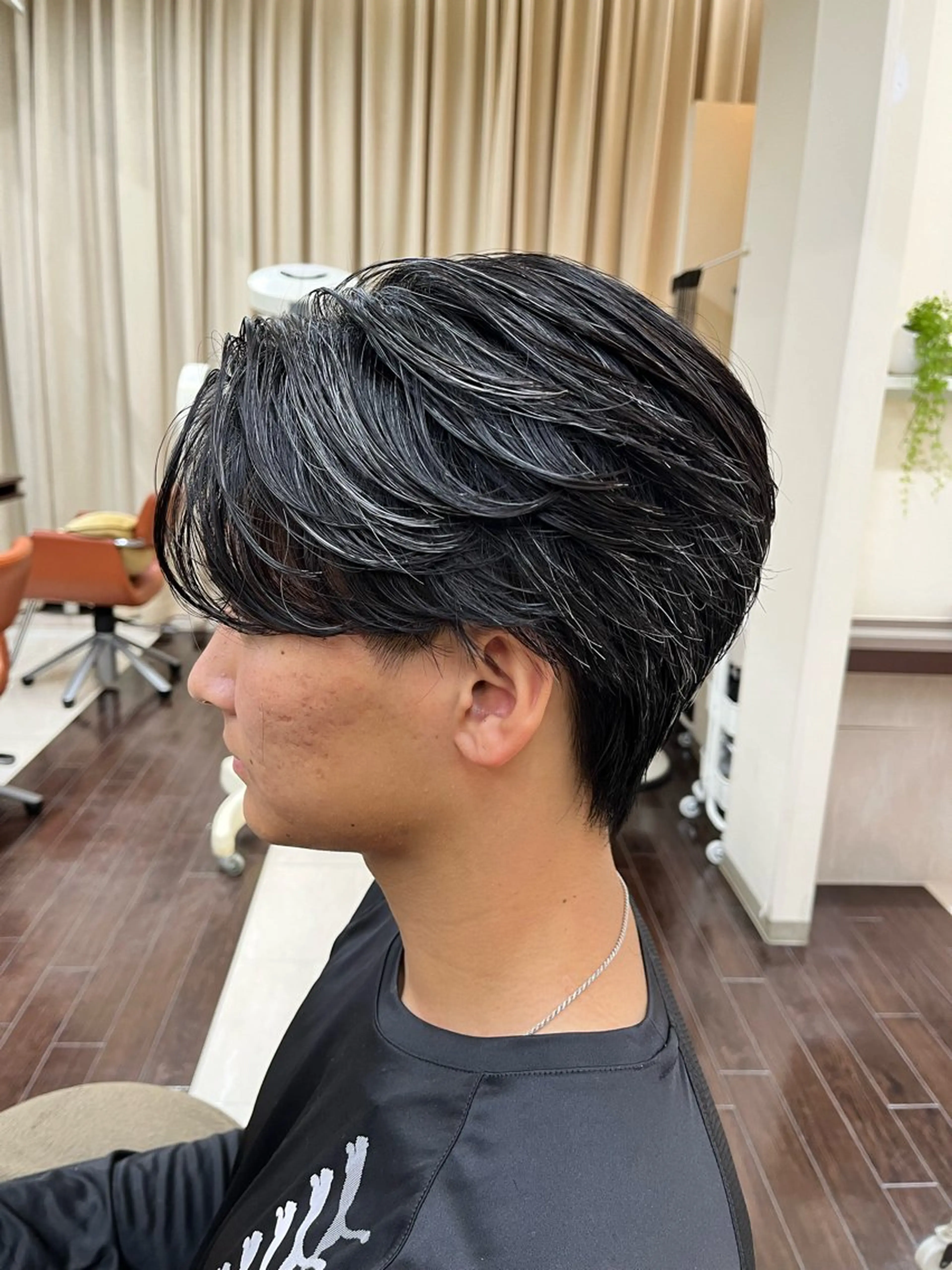 ショート パーマ メンズ フェザーパーマ メンズパーマ AROH  men's cut&men's perm 船橋店所属・🧊メンズ特化🧊 高木航希のヘアスタイル