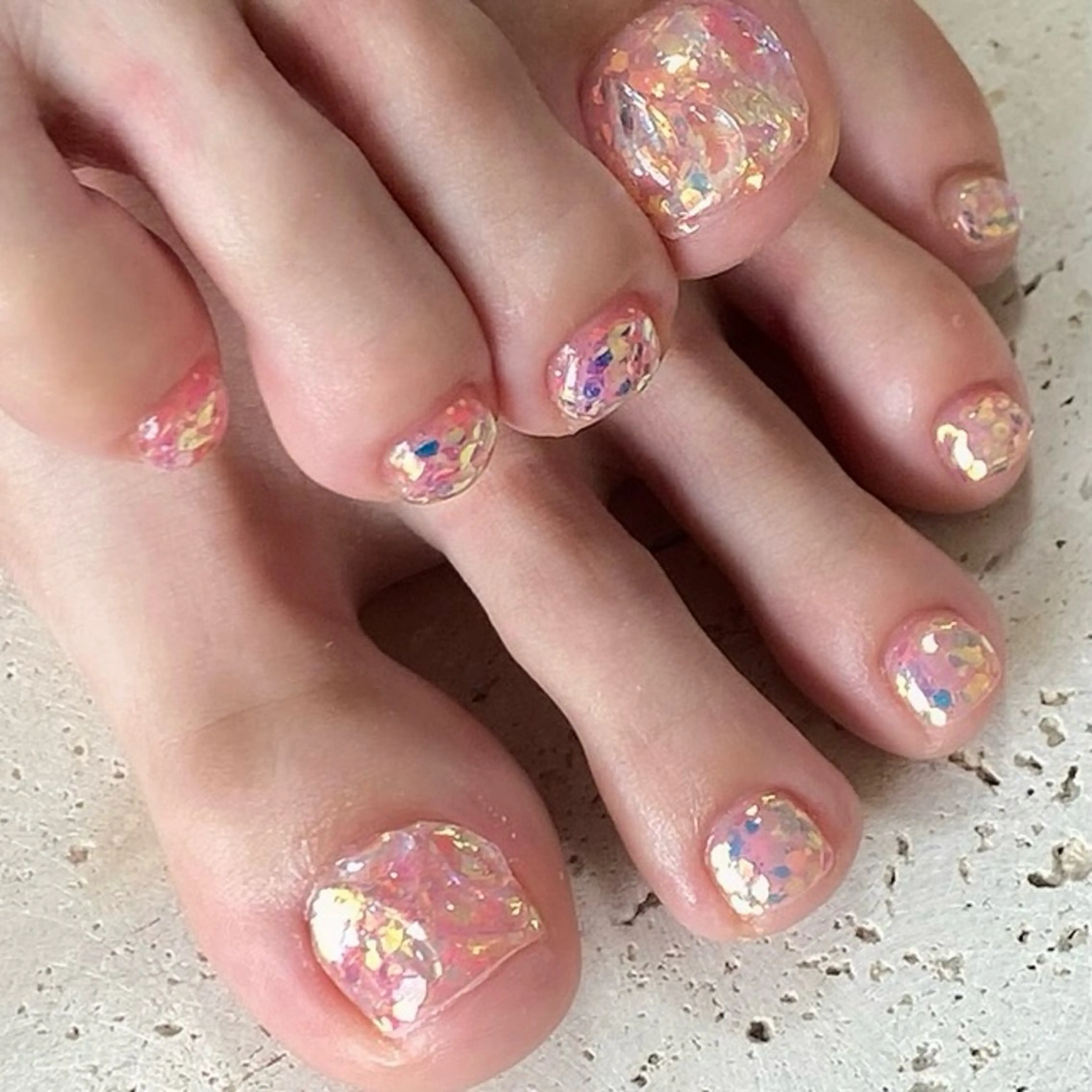 【foot】親指アート/他ワンカラー（オフ込み）🌷🌸アート時間60min/早割¥5,500の写真