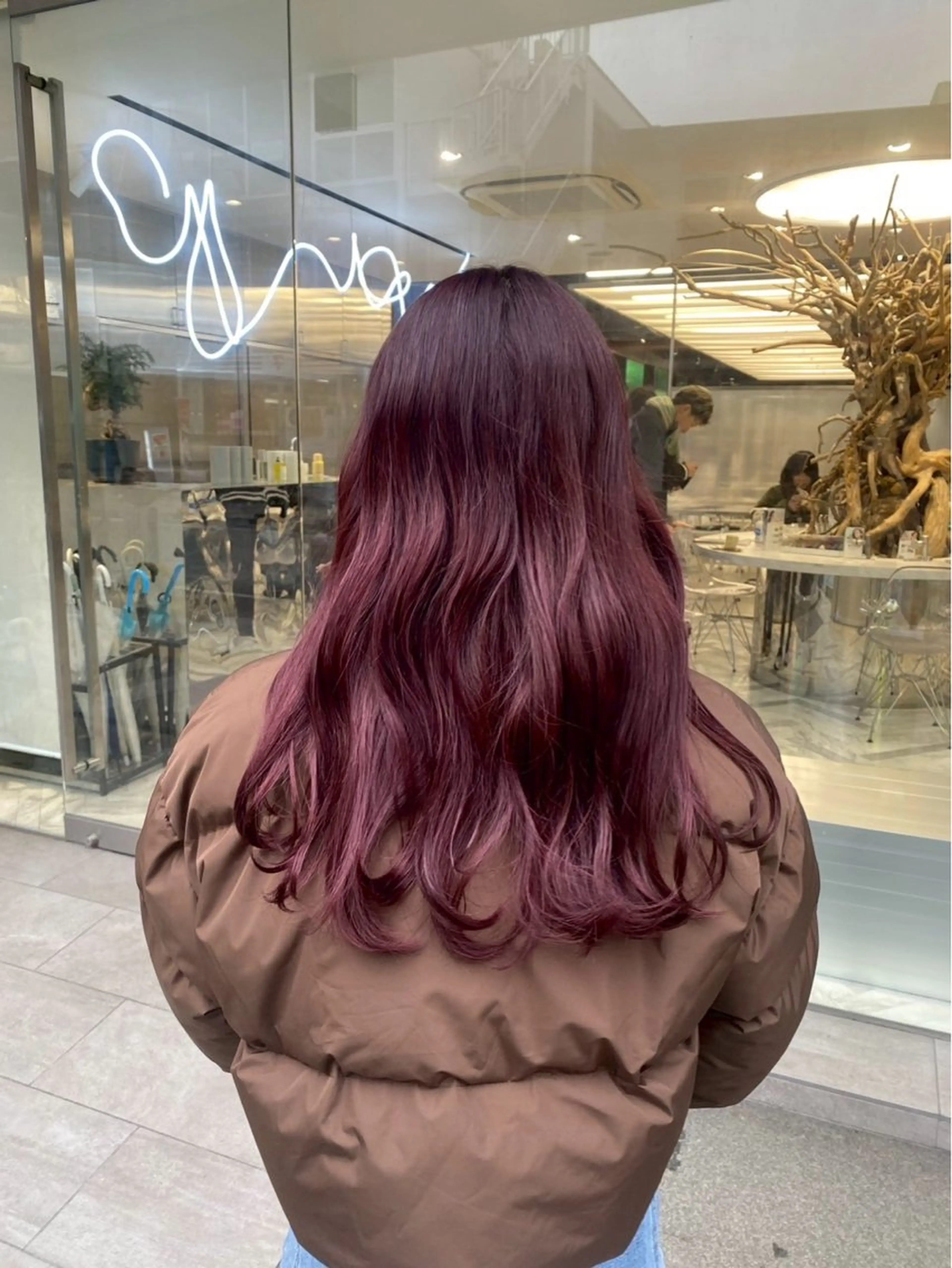 カラー ブリーチ ブリーチなしカラー レッドカラー ヘアカラー 🐳バッサー🐳 /艶カラー/髪質改善のヘアスタイル