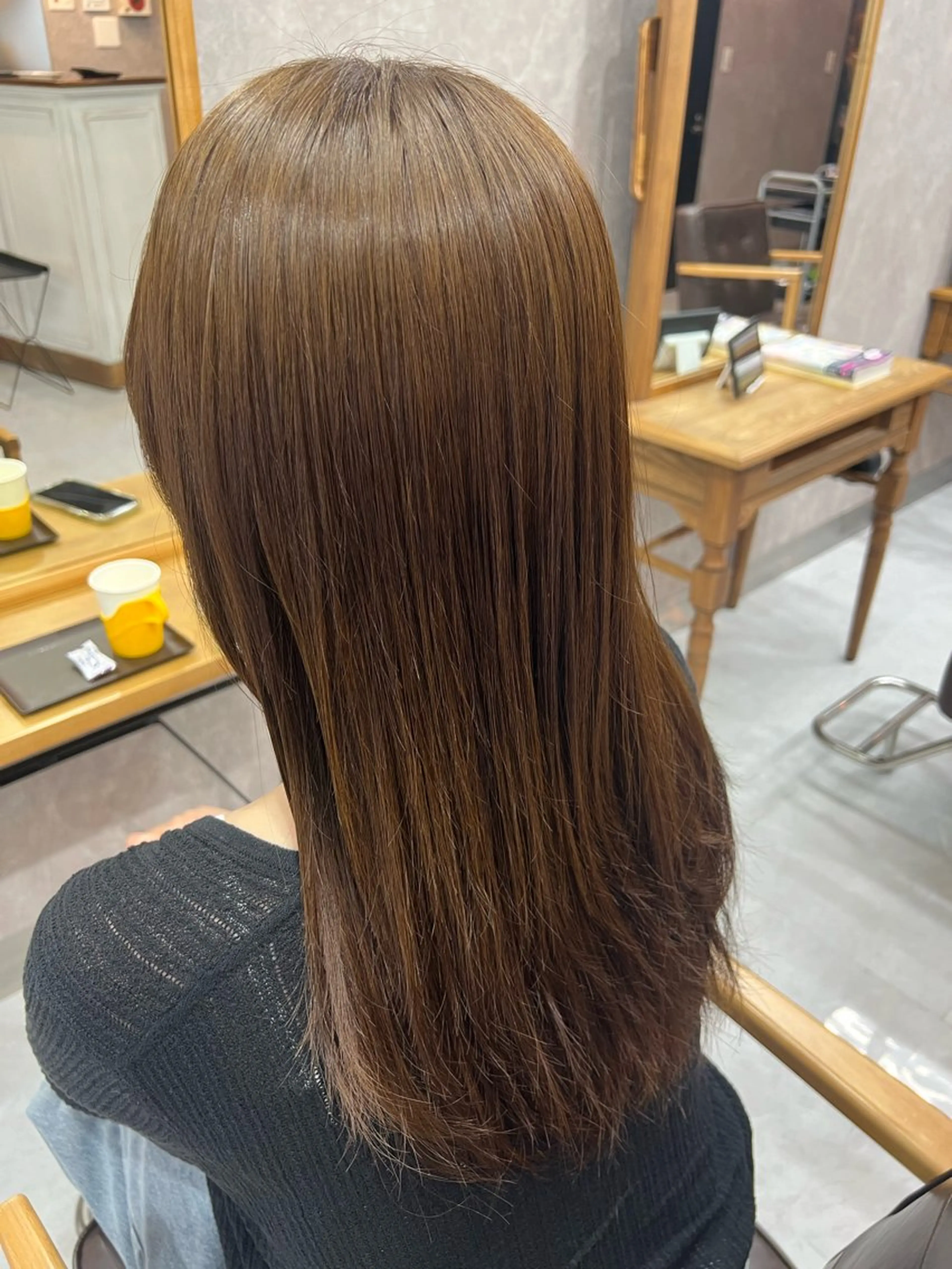 セミロング カラー ベージュカラー ブリーチ ブリーチなしカラー オリーブベージュ オリーブカラー 🌻belle /JUMA🌻のヘアスタイル
