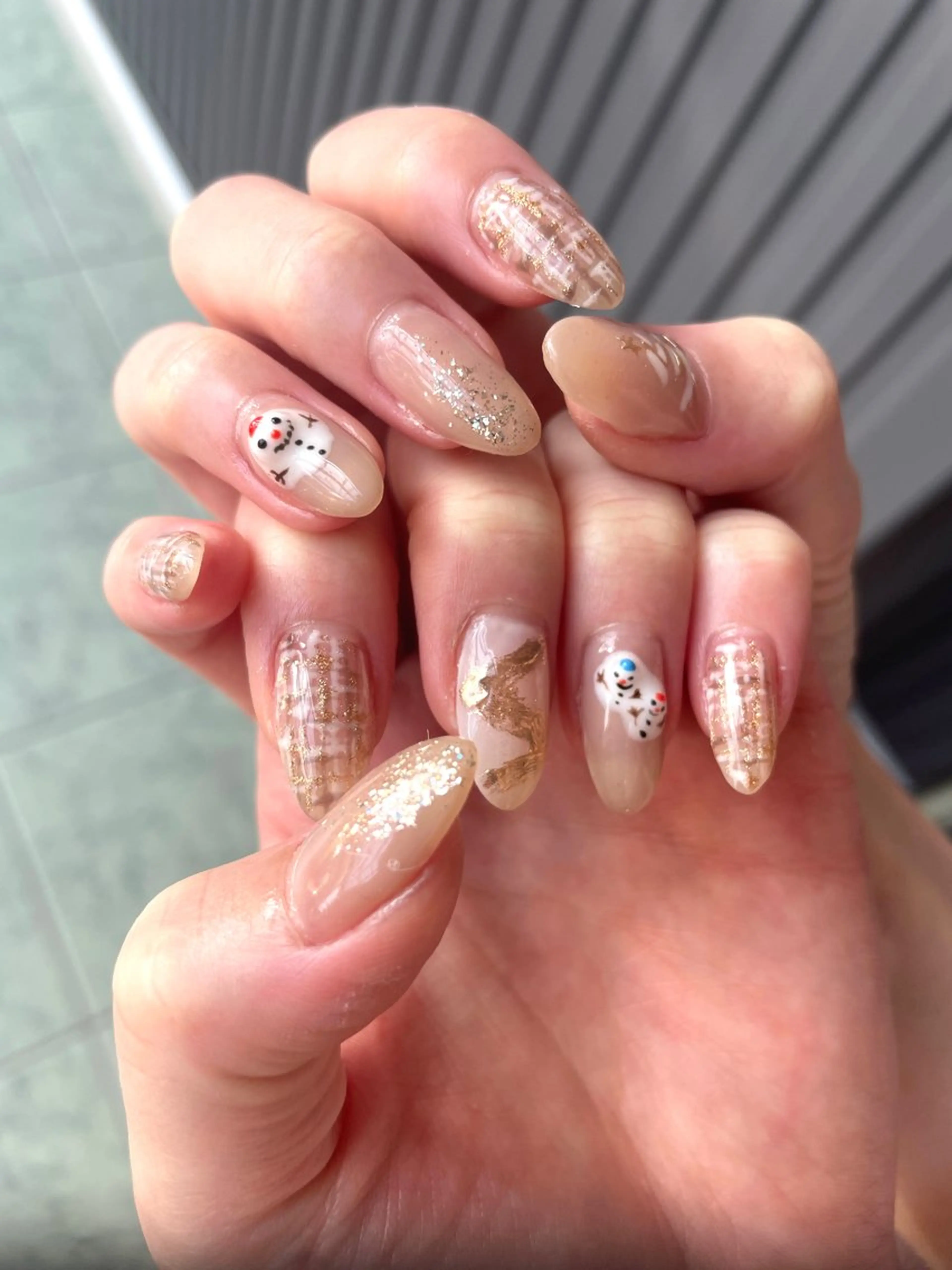 ネイル ツイードネイル 冬ネイル nailroom.. shikiのネイルデザイン