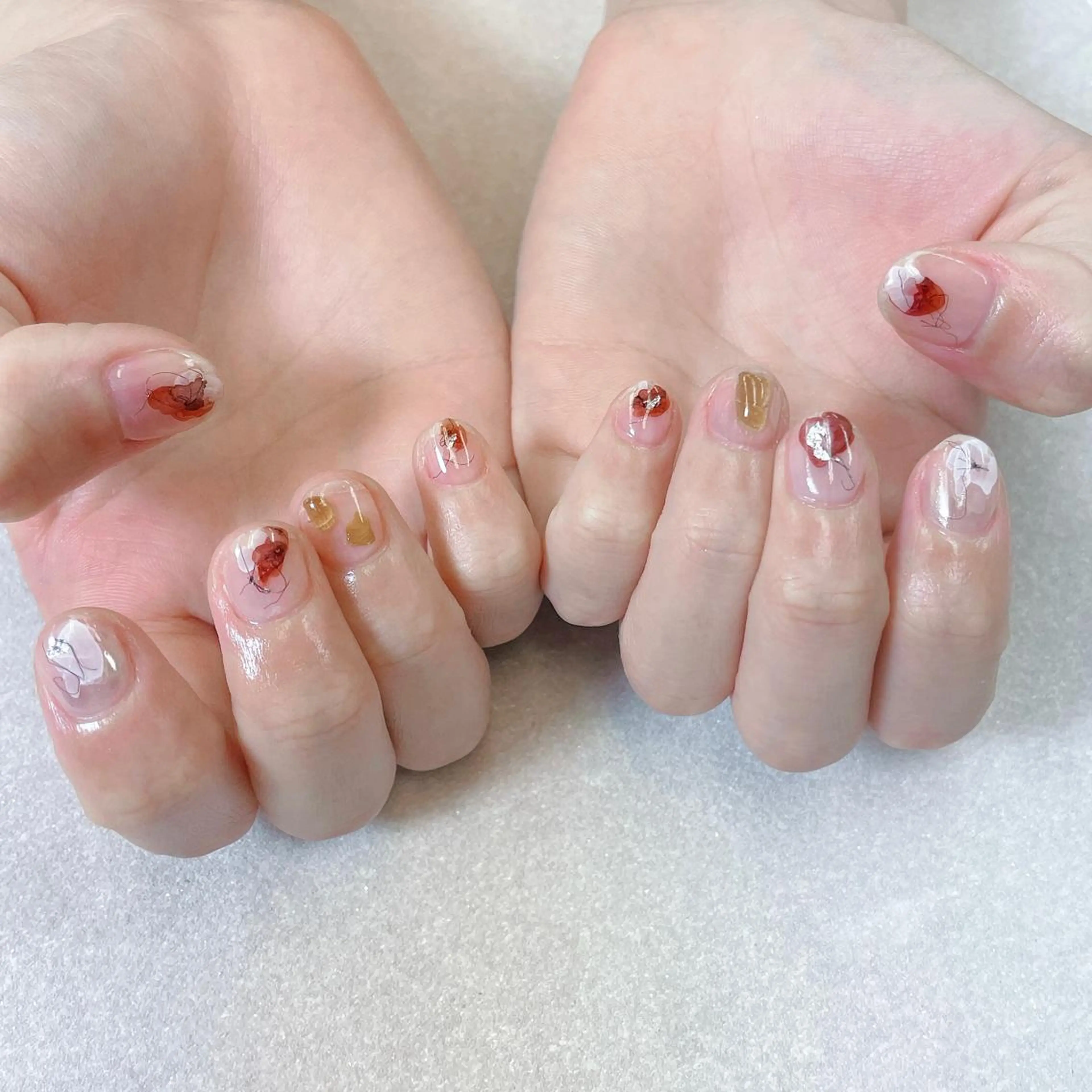 ネイル アートネイル ハンドネイル A85G ayakoのネイルデザイン