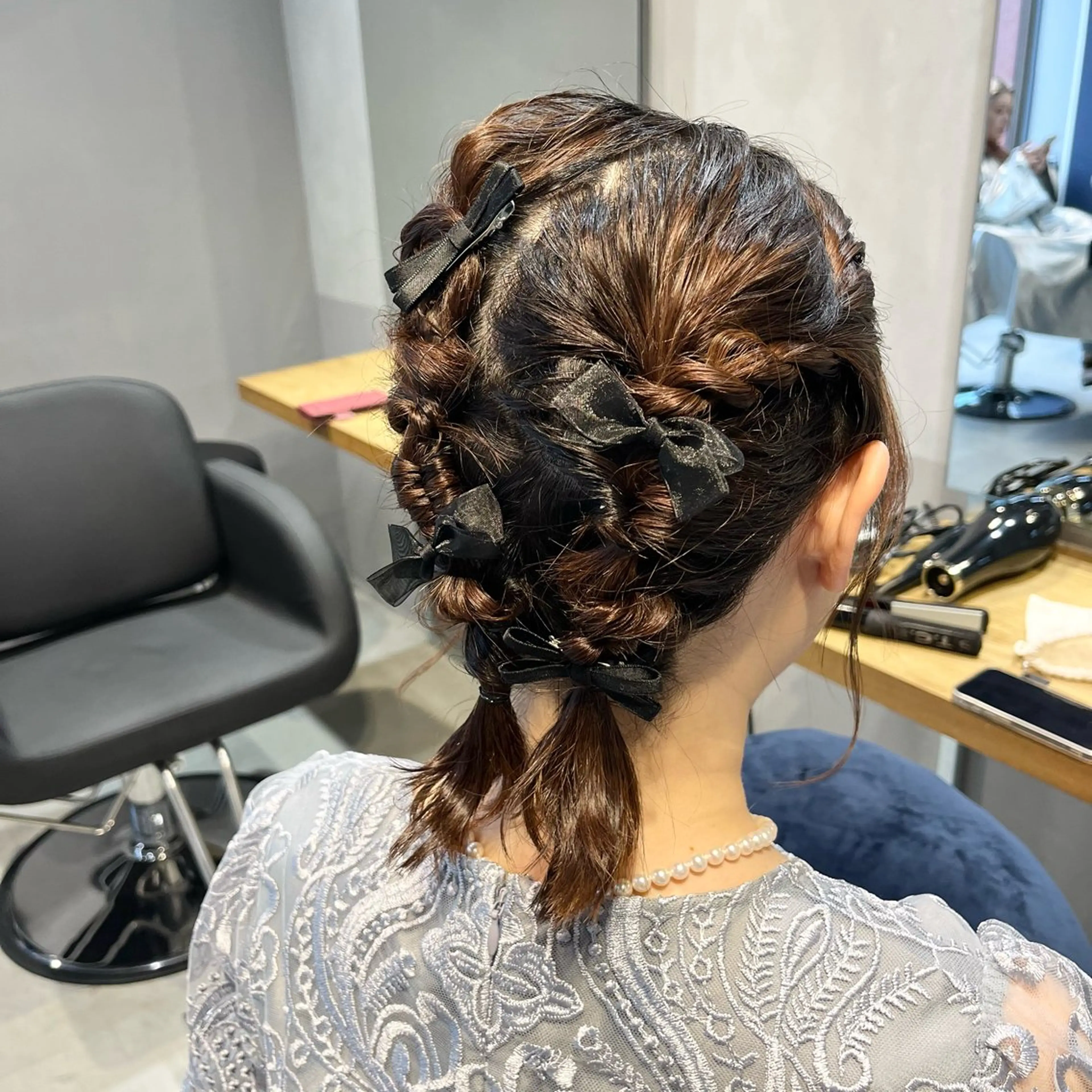 ショート ヘアアレンジ ヘアセット 🌷レイヤーカット/ フルキシオリ🌷のヘアスタイル