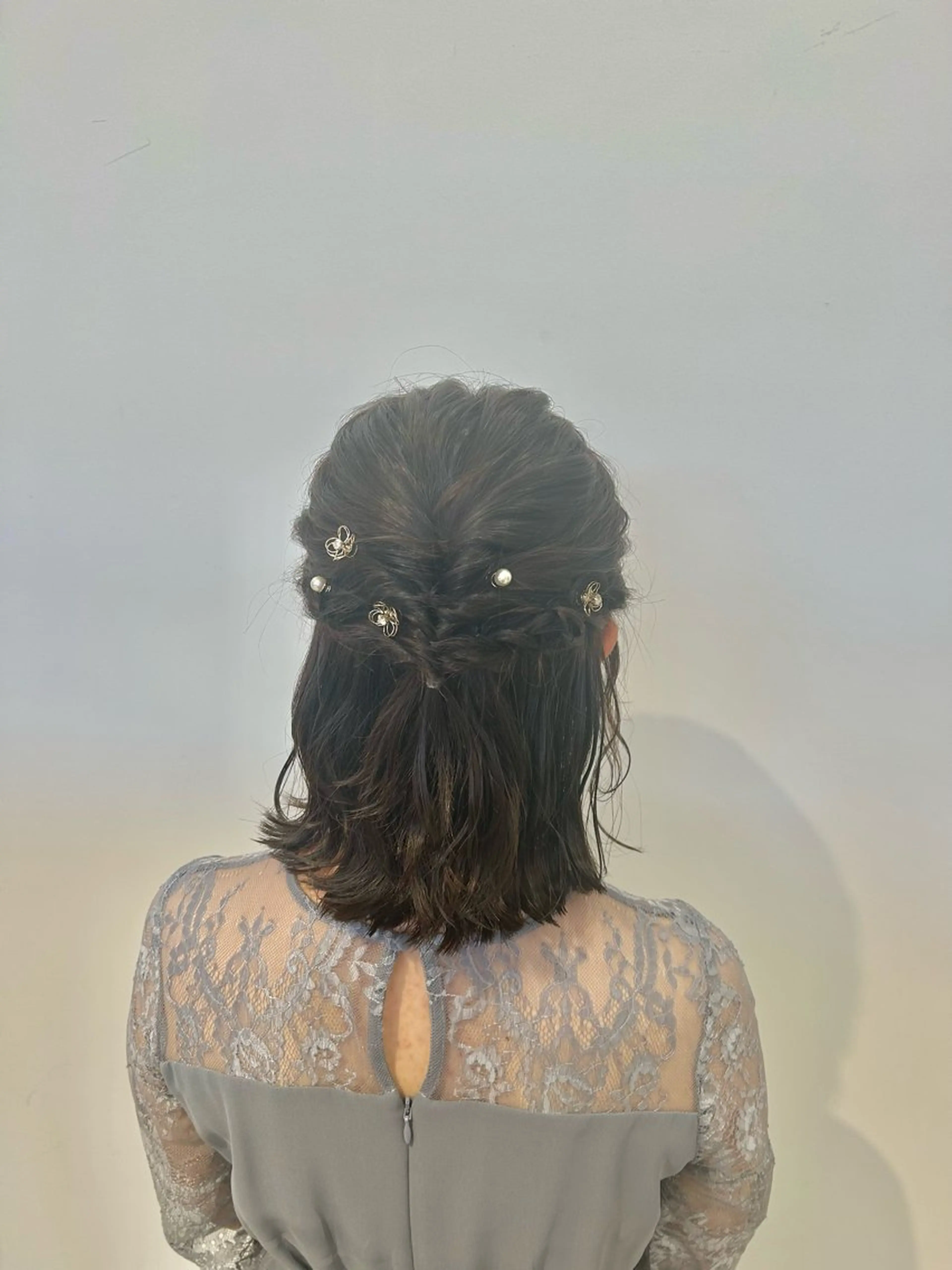 ミディアム ヘアアレンジ ハーフアップ ufu所属・🫧KOWATA KASUMI🫧のヘアスタイル