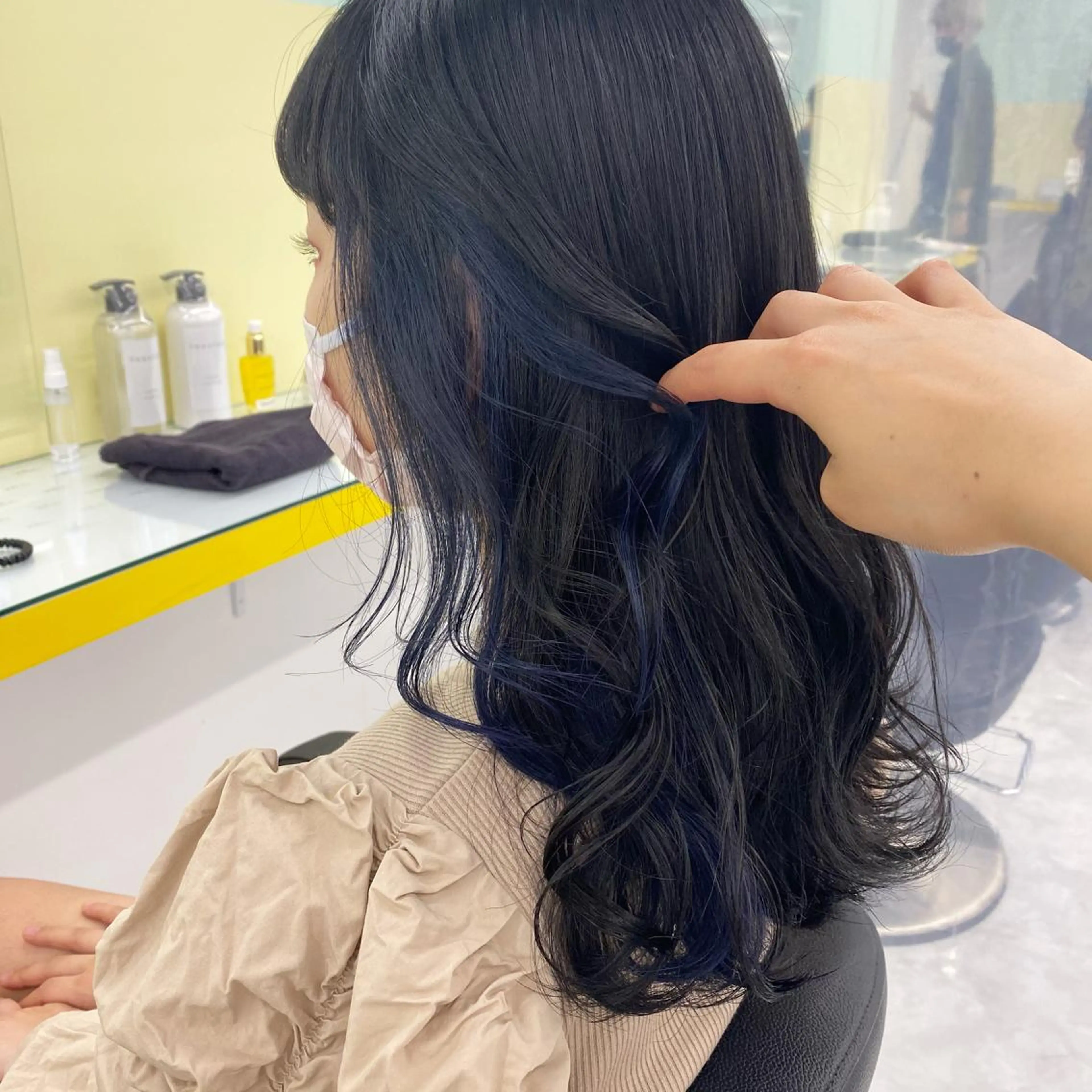 セミロング カラー ヘアアレンジ ヘアカラー トリートメント GOTODAY shair salon 横浜mare店所属・透明感抜群カラー mai🍑♡のヘアスタイル