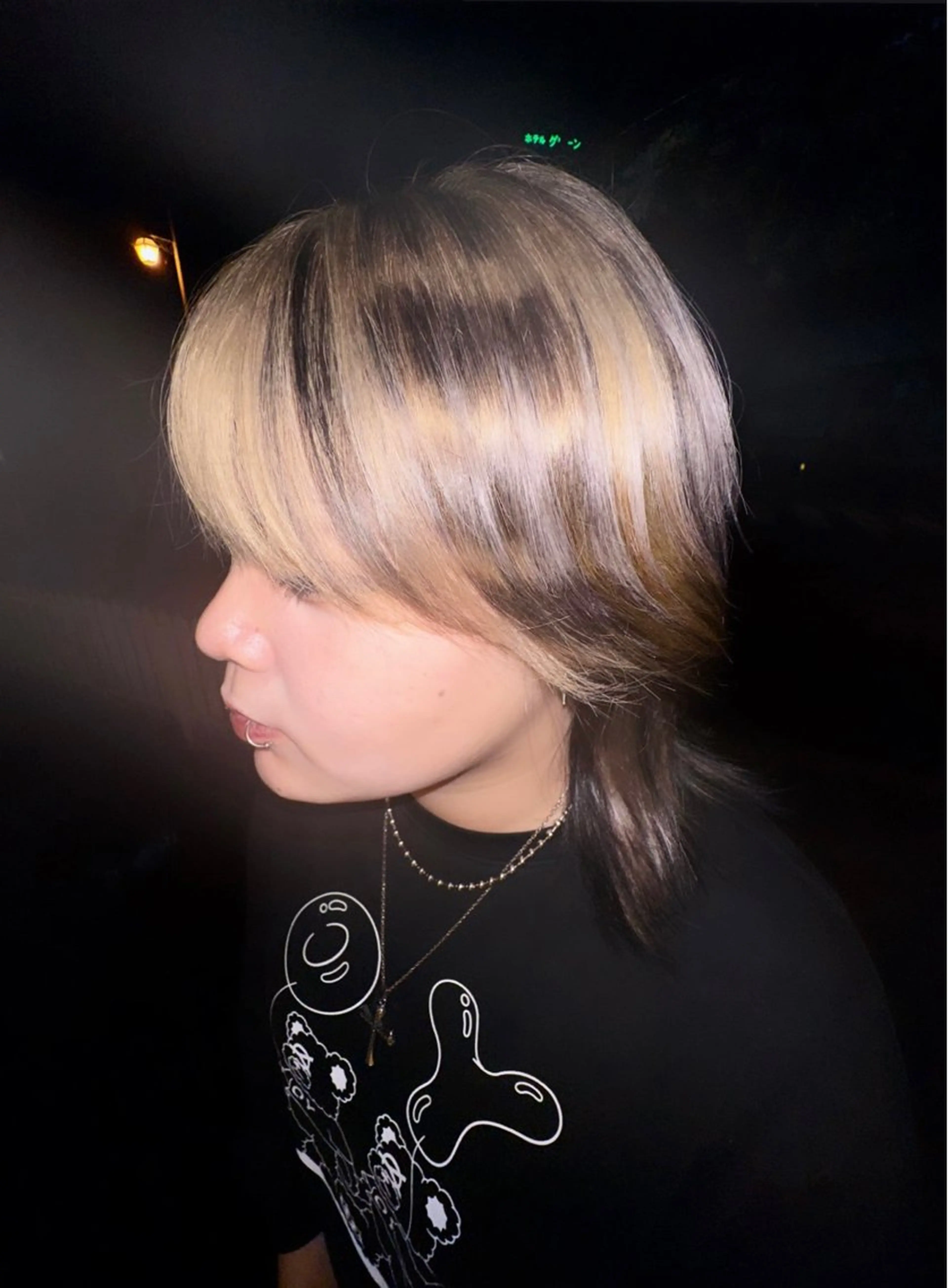 ミディアム カラー ブリーチ ブロンド デザインカラー ウルフカット Lita（リタ）所属・十希羽 / Litaのヘアスタイル