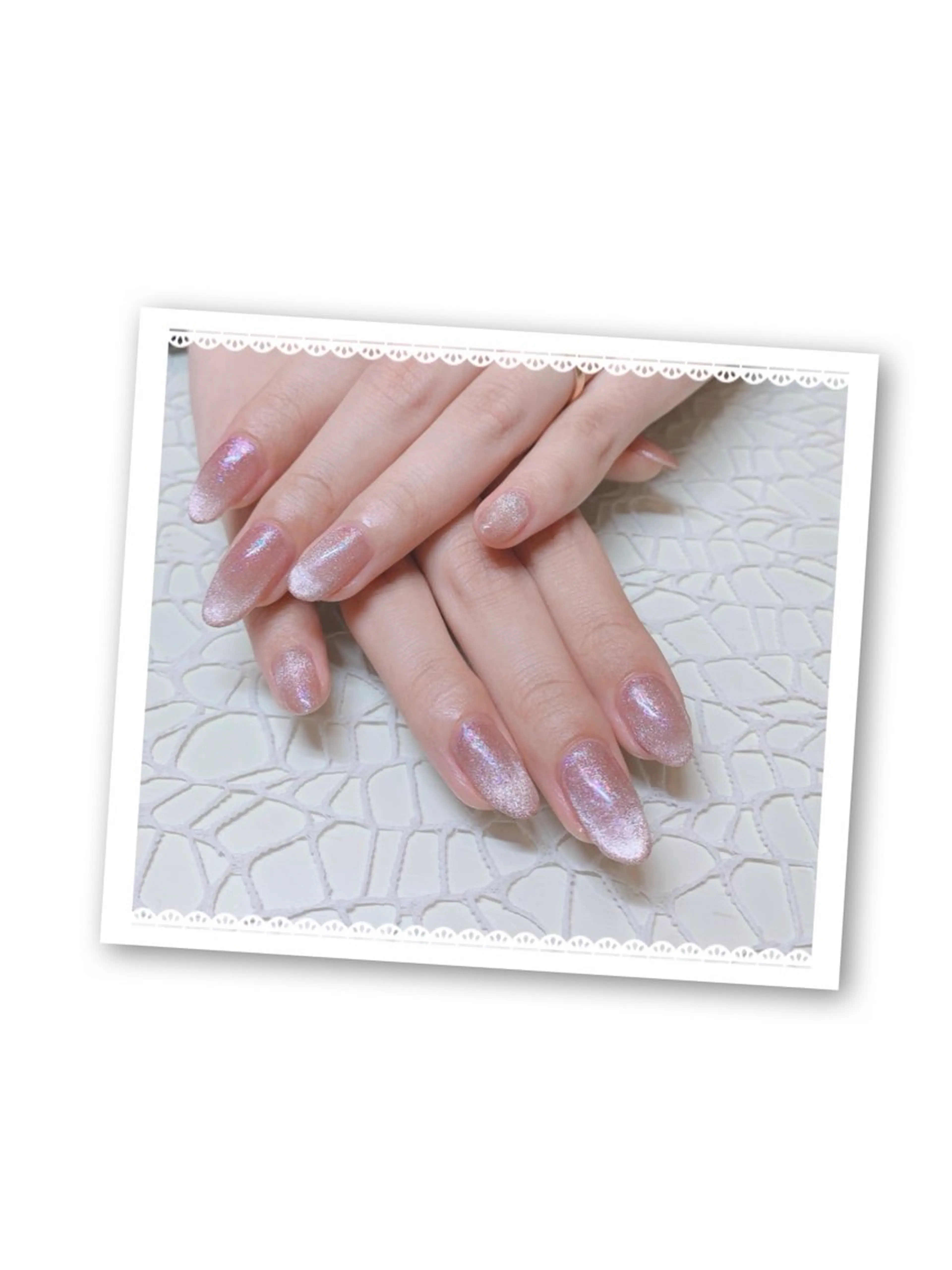 ギャラクシーマグネットネイル（オフ込）の写真