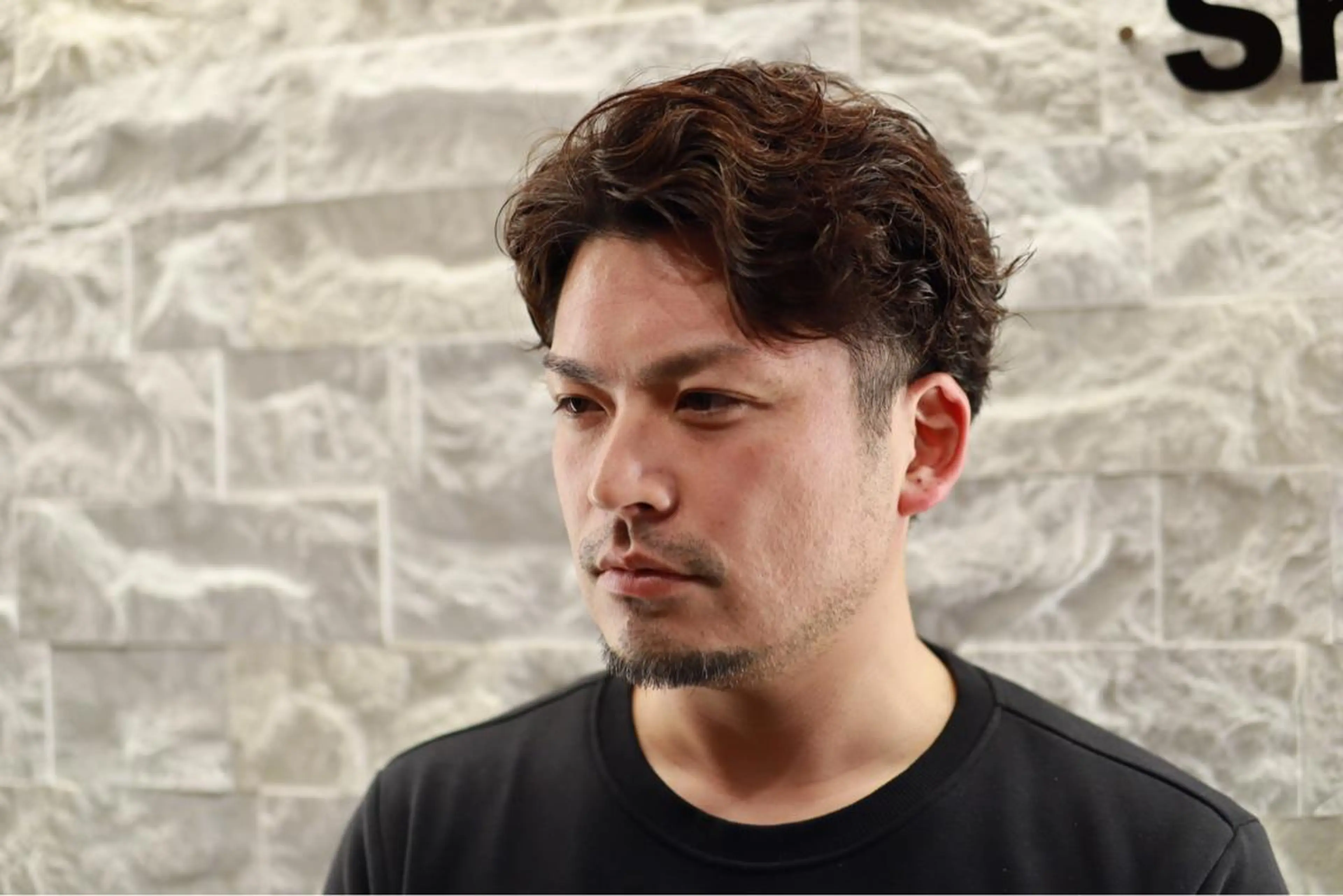 ショート パーマ 福留 叶太のヘアスタイル