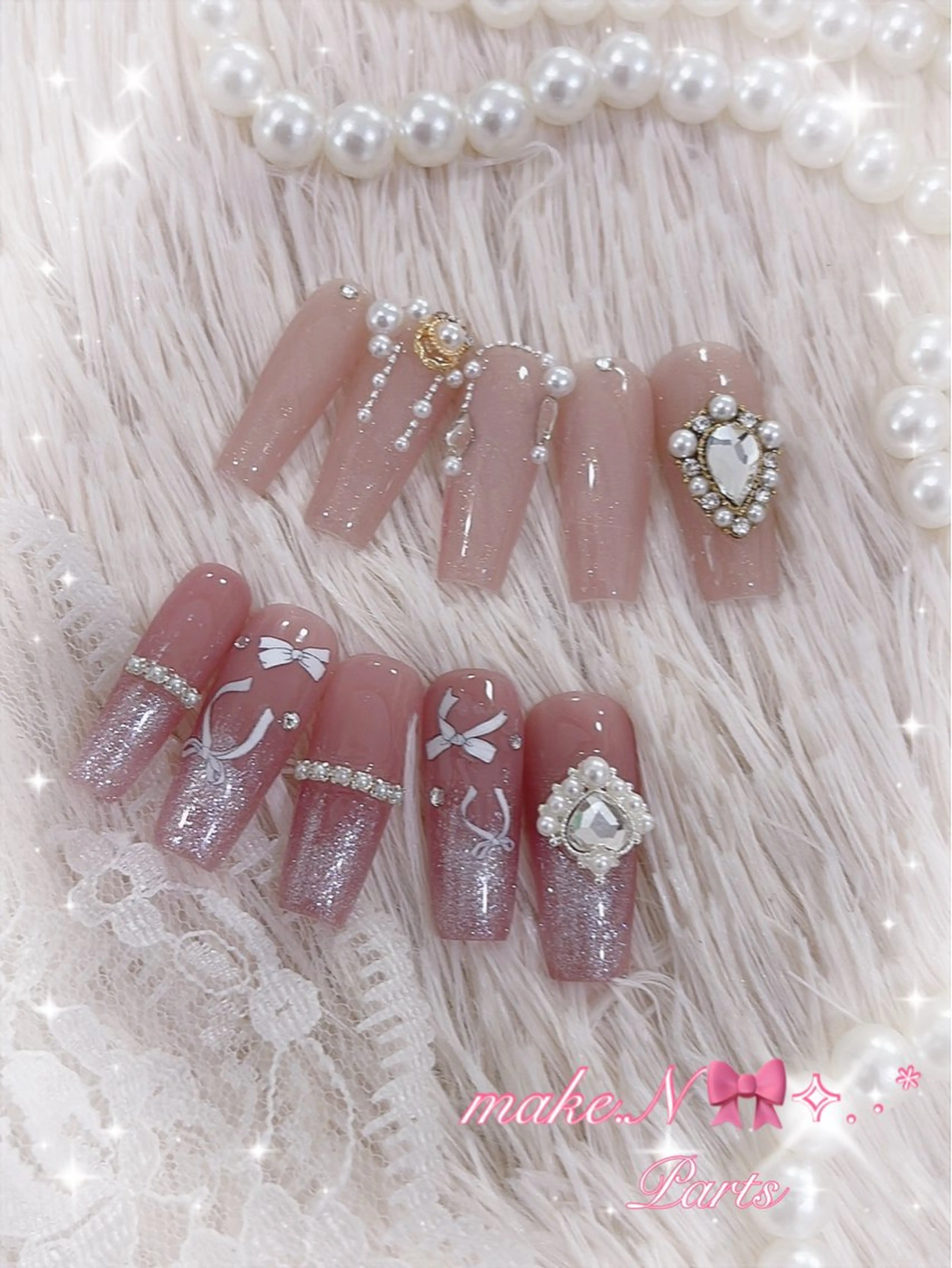 ネイル ハンドネイル RiLion💗 Risa🦋💜のネイルデザイン