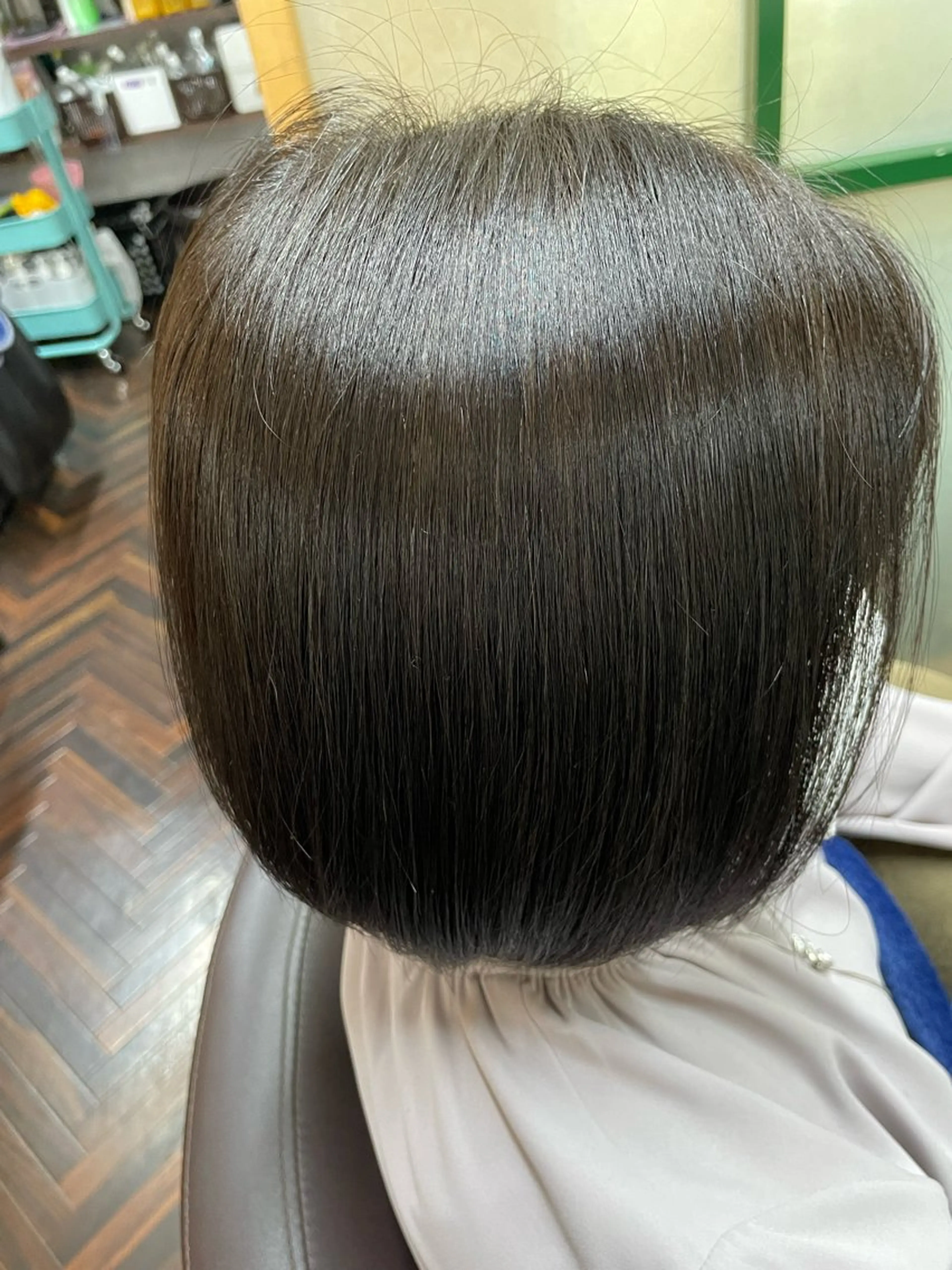 ミディアム カラー katae sayoriのヘアスタイル