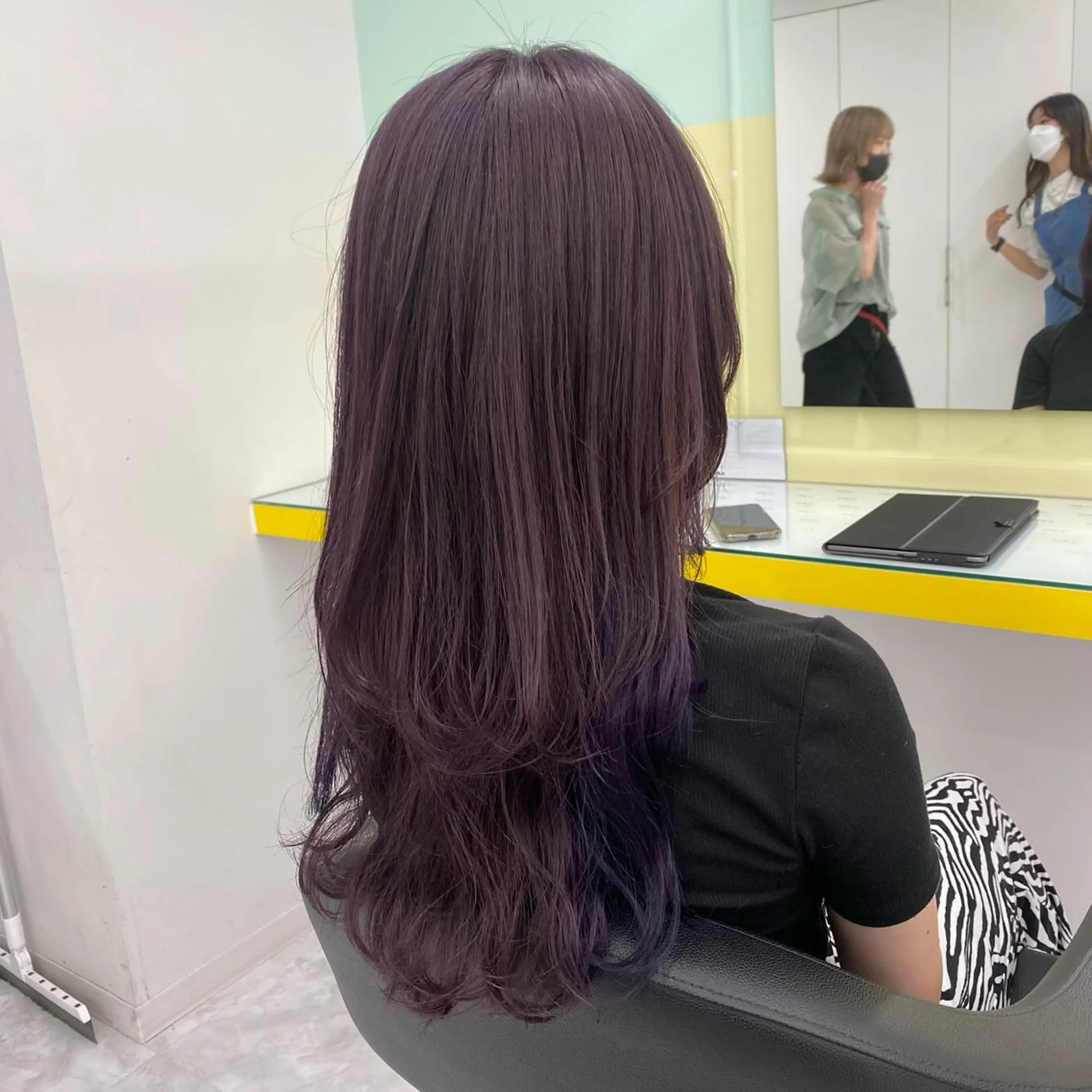 セミロング カラー ヘアアレンジ ヘアカラー トリートメント GOTODAY shair salon 横浜mare店所属・透明感抜群カラー mai🍑♡のヘアスタイル
