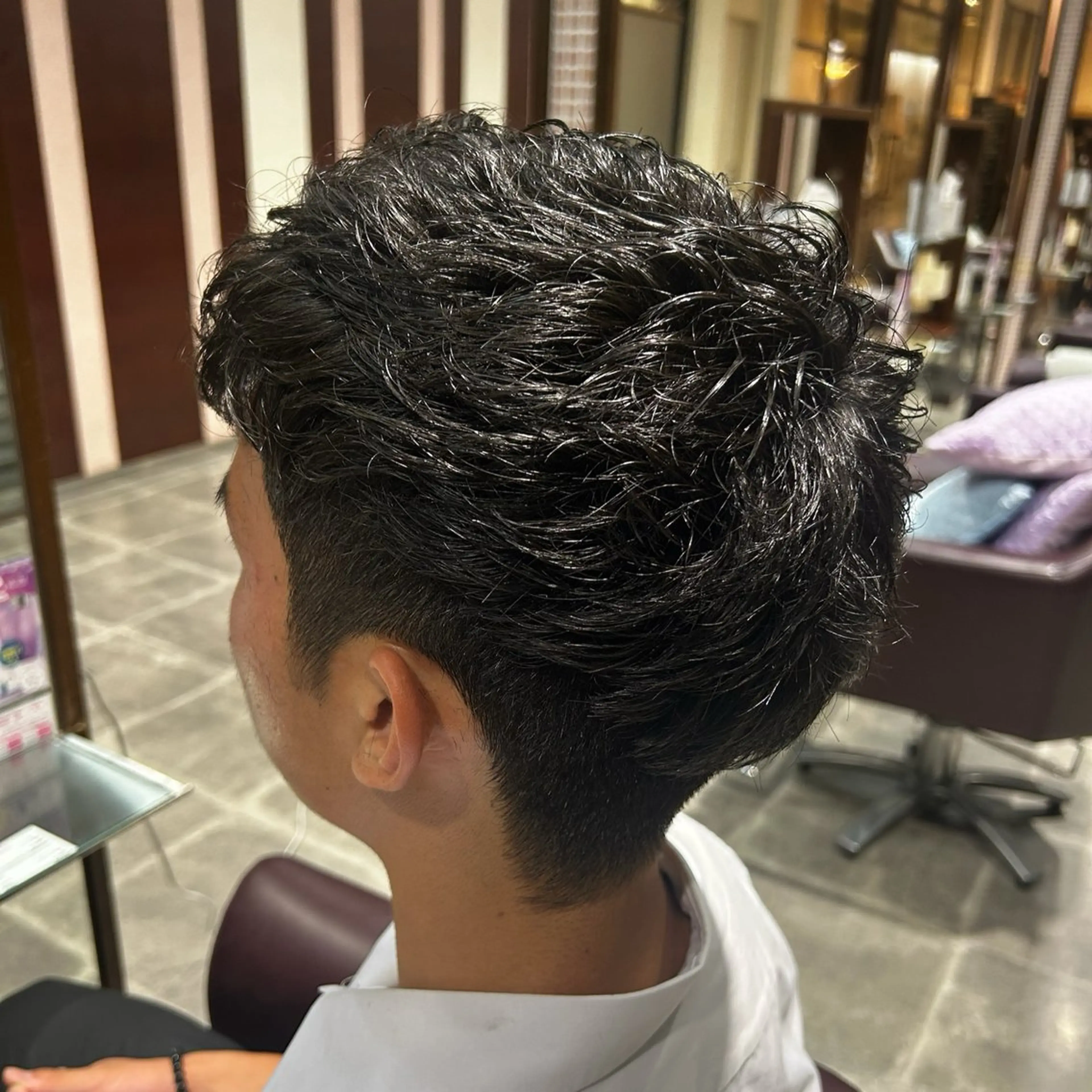 パーマ メンズ LaBless あべのキューズサロン所属・艶カラー/あいか💜 天王寺阿倍野のヘアスタイル