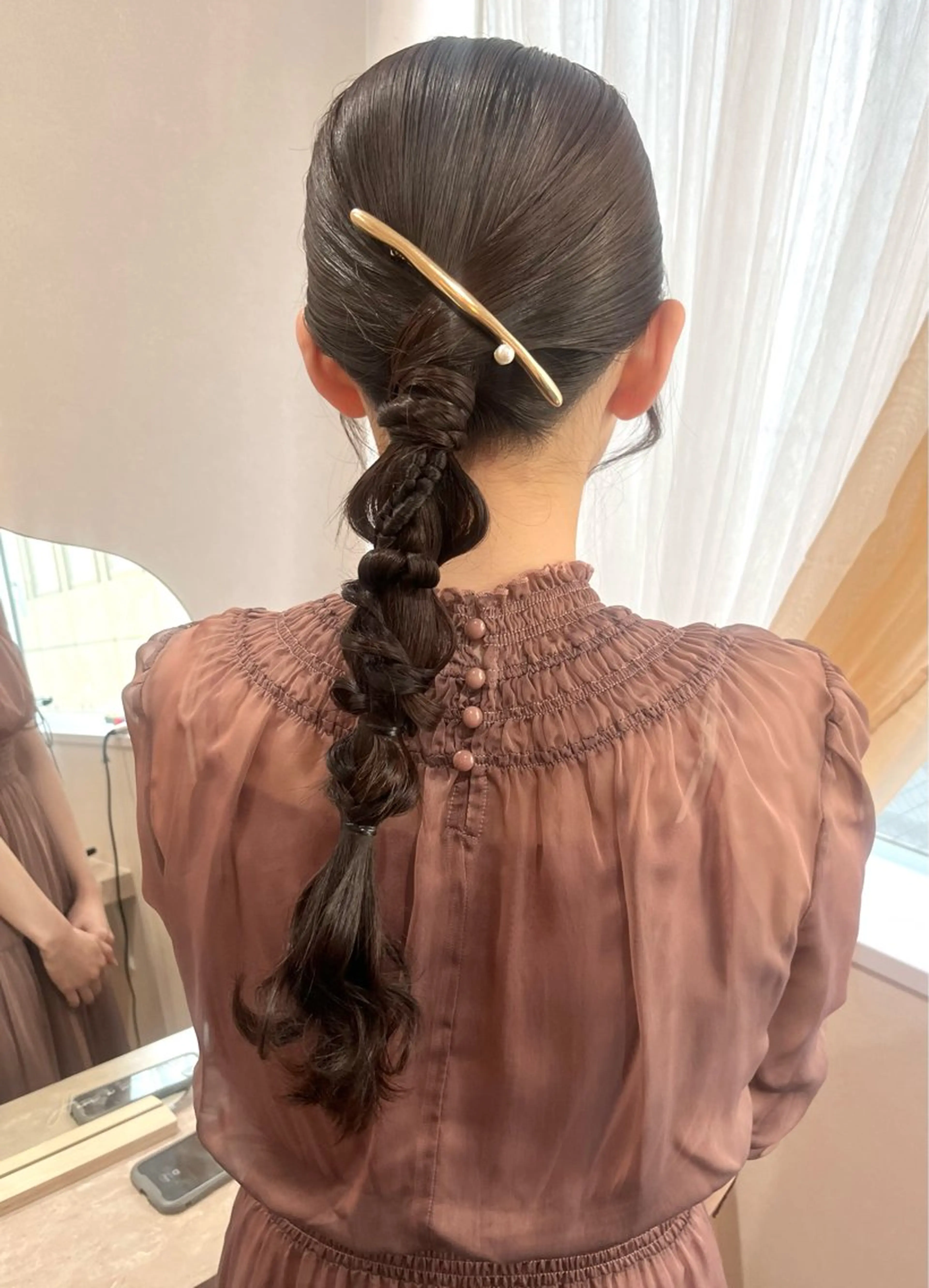 ロング ヘアアレンジ ヘアセット Mila Akariのヘアスタイル