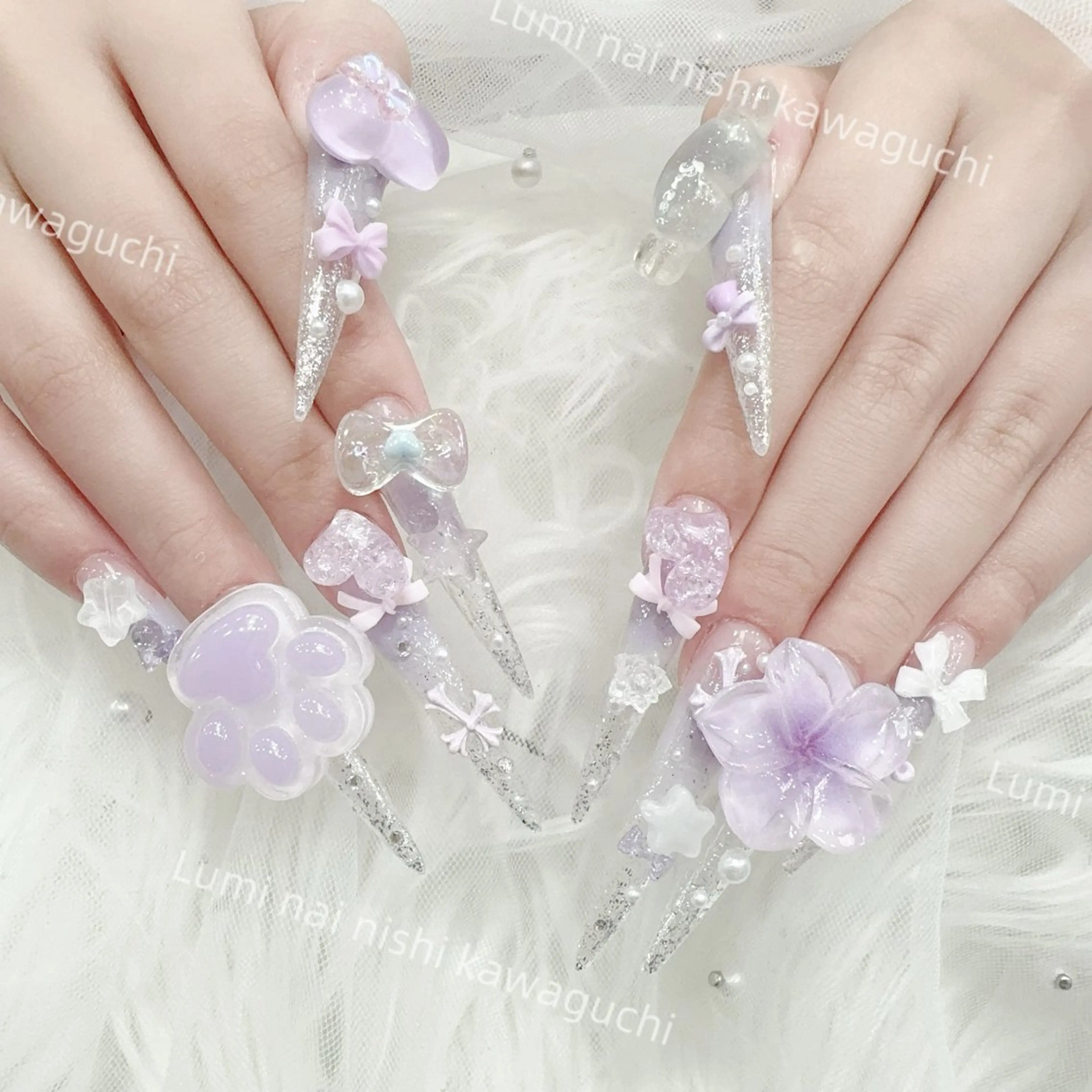 ネイル フットネイル ジェルネイル キラキラネイル オフィスネイル ピンク Lumiネイルサロン所属・Lumi Nail Salonのネイルデザイン