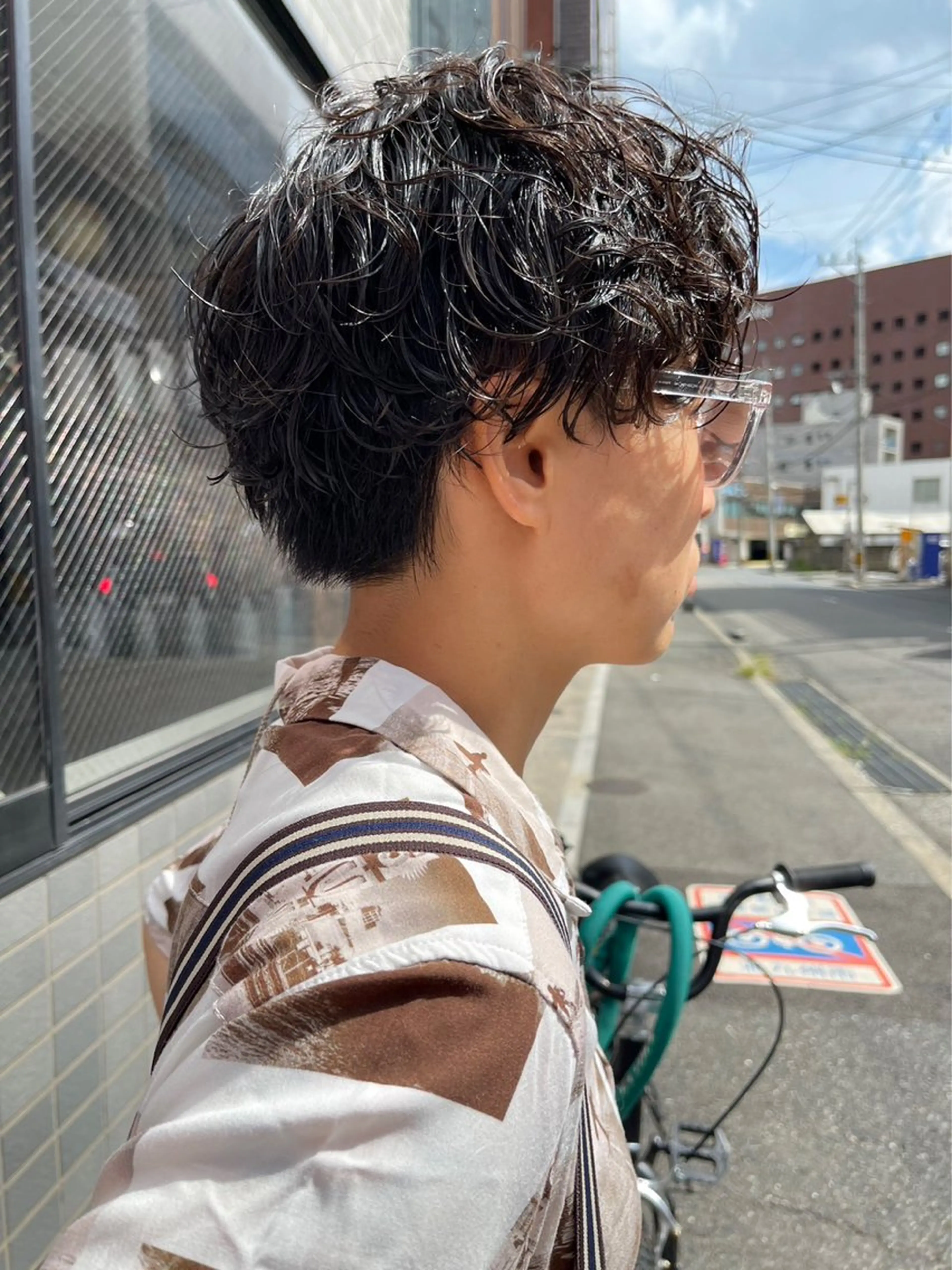 ショート パーマ カット パーマ トリートメント (h)wim ウィムのヘアスタイル