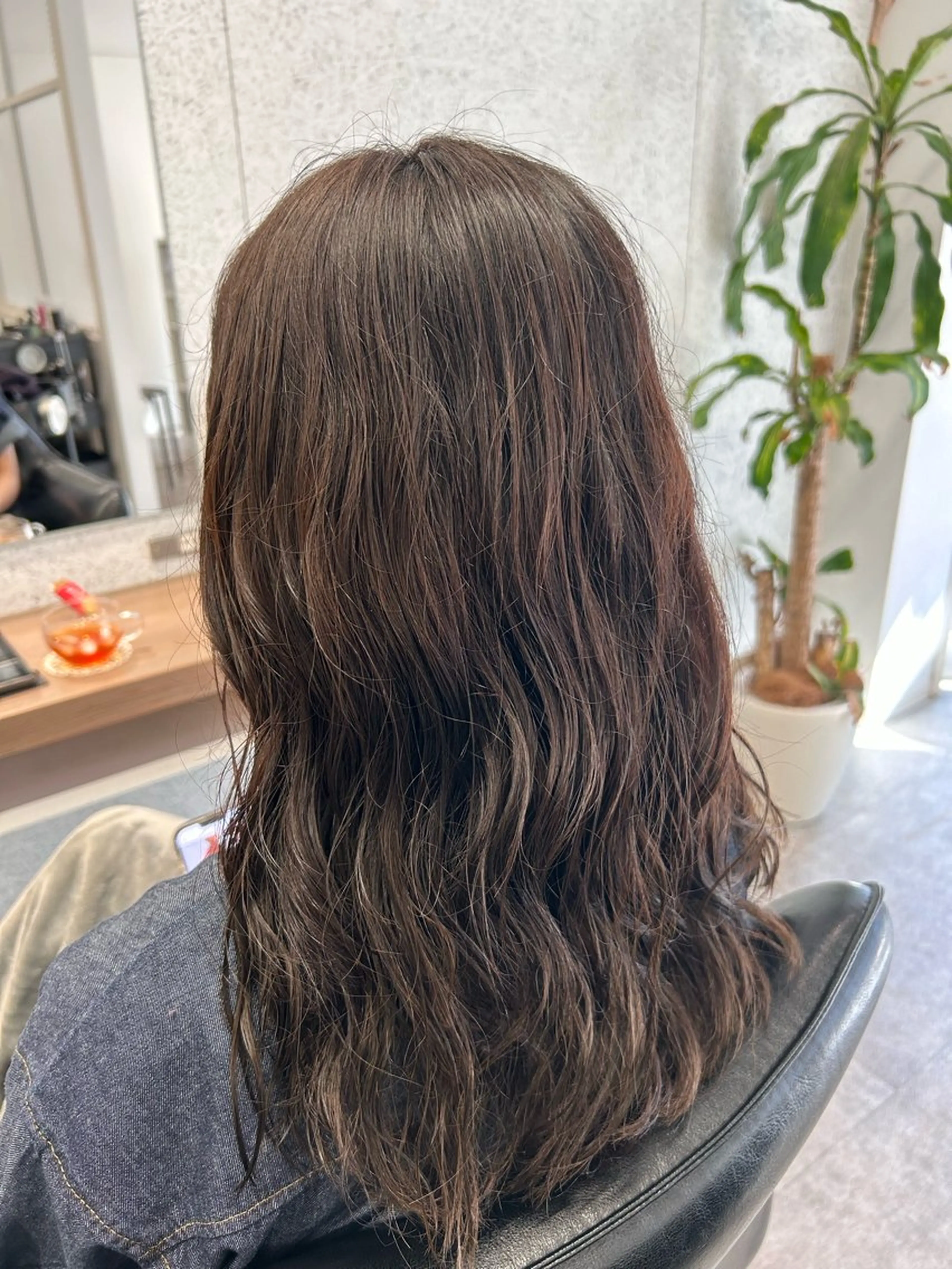 セミロング セミロングパーマ ボブ/透明感カラー/ 髪質改善/🌙/ルナのヘアスタイル