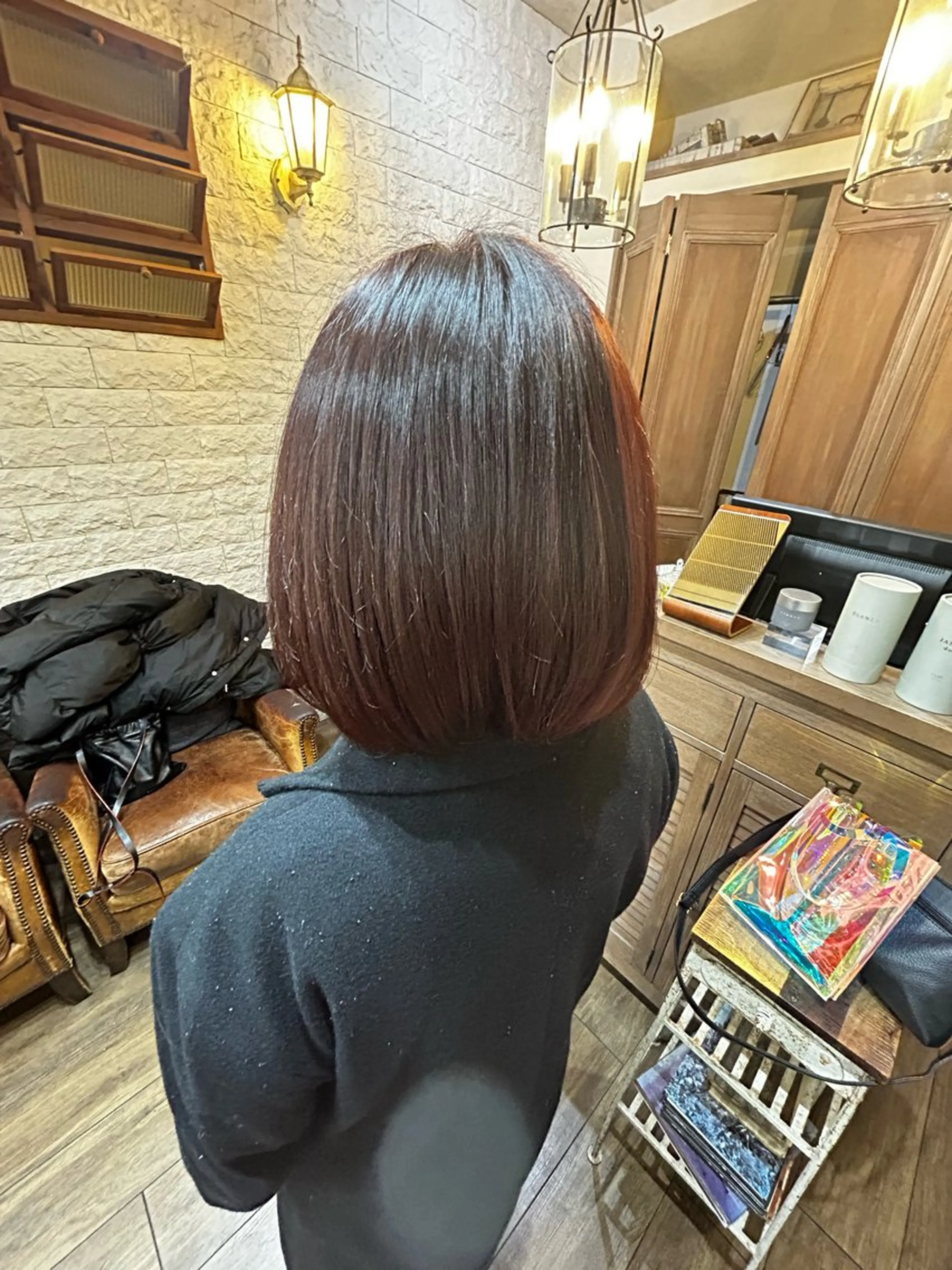 カラー 小森田　果怜 縮毛矯正、カラーのヘアスタイル