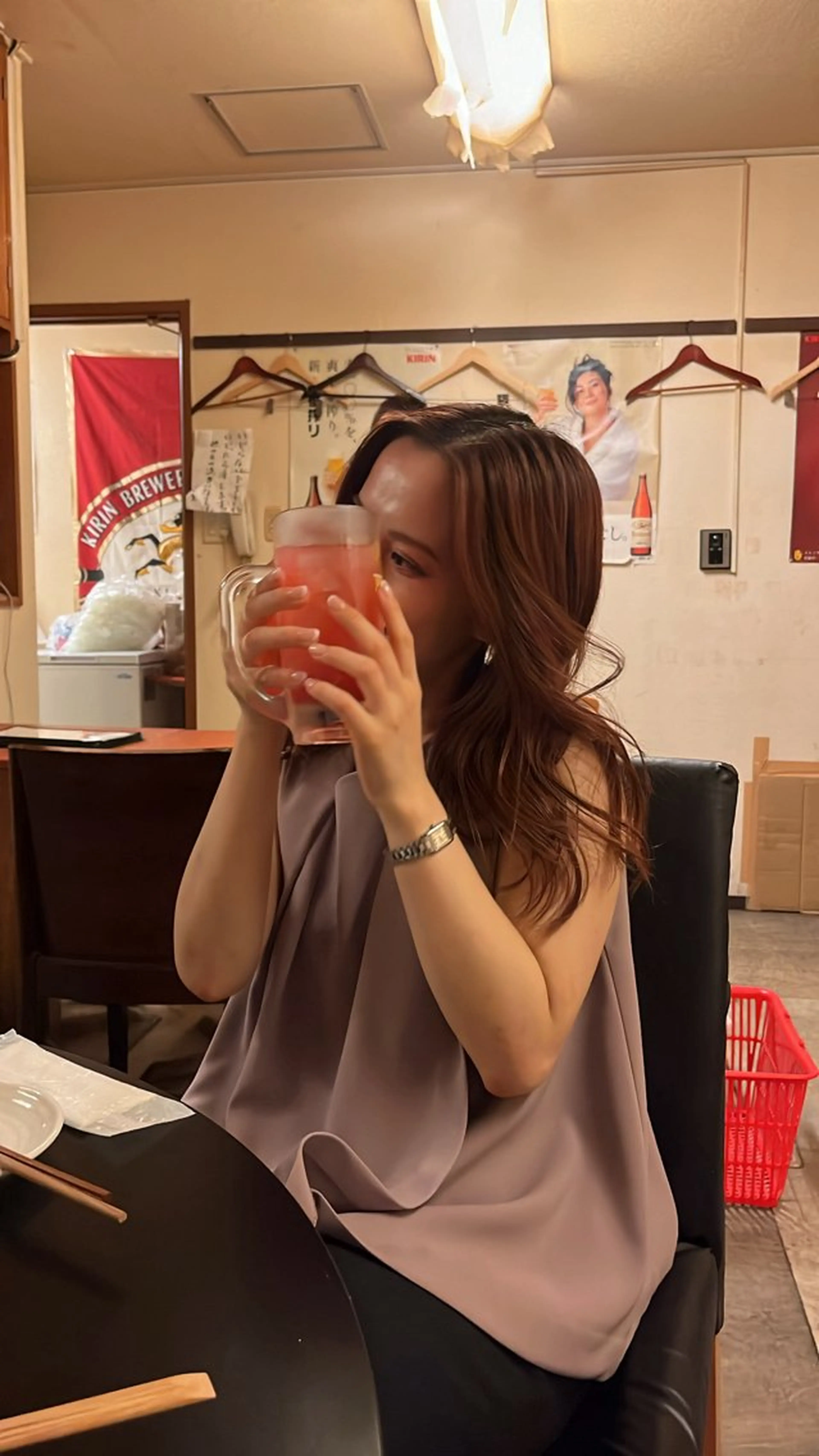 ロング カラー ヘアカラー 佐藤 永夏のヘアスタイル