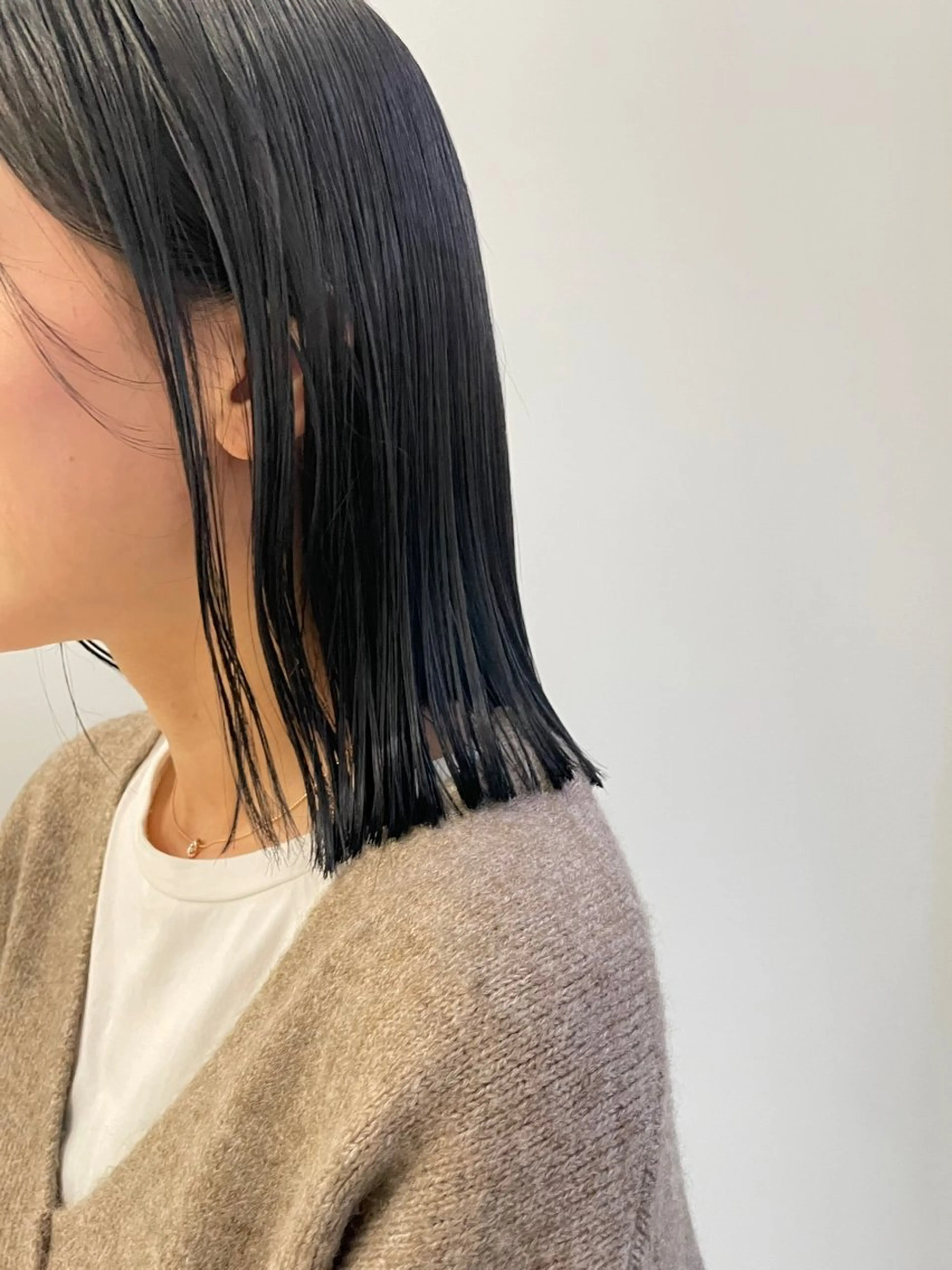 ミディアム カット トリートメント ヘアセット ボブ・ミニボブ 髪質改善カミオカのヘアスタイル
