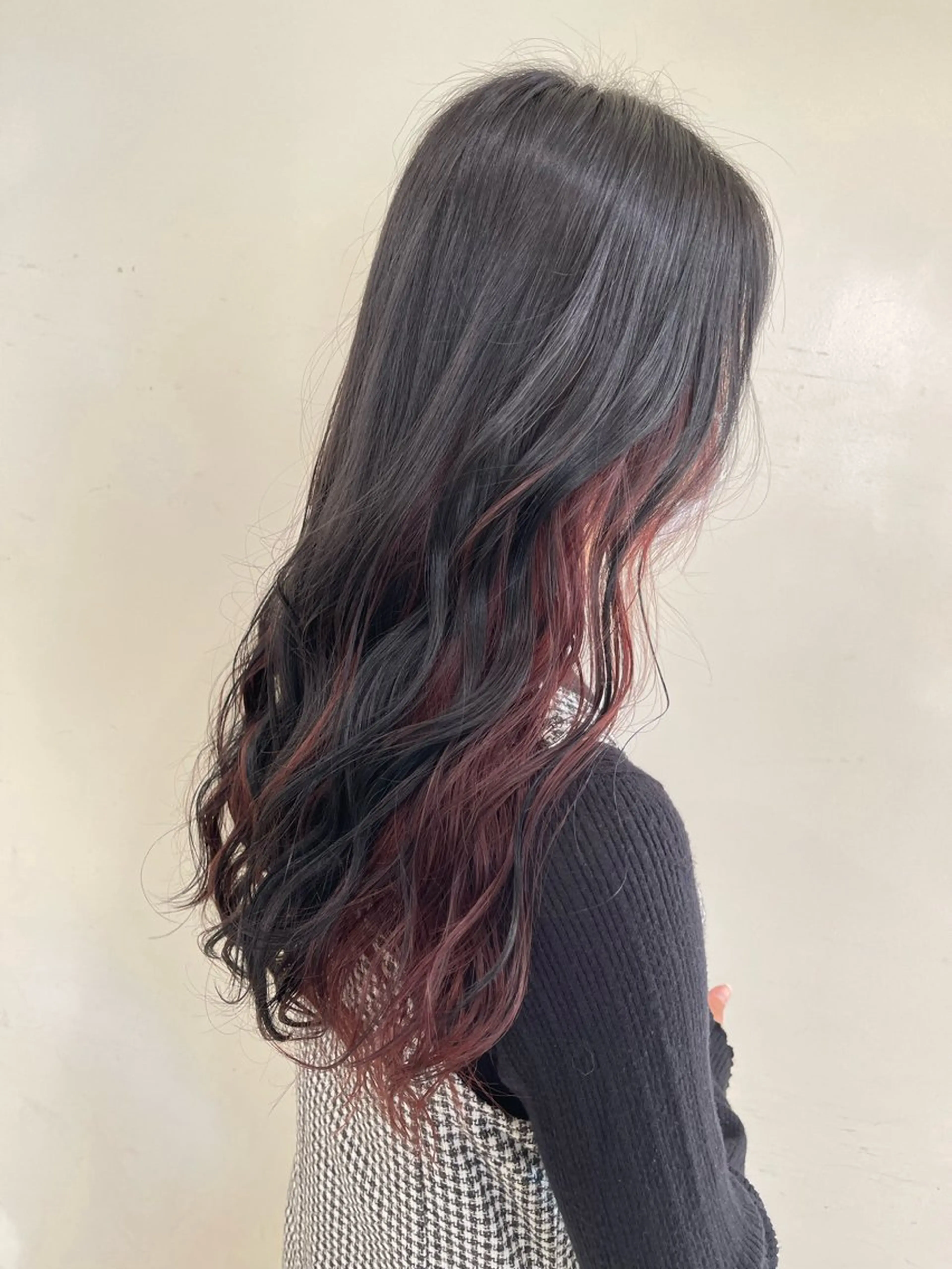 ロング カット ヘアカラー トリートメント 高階 深雪のヘアスタイル