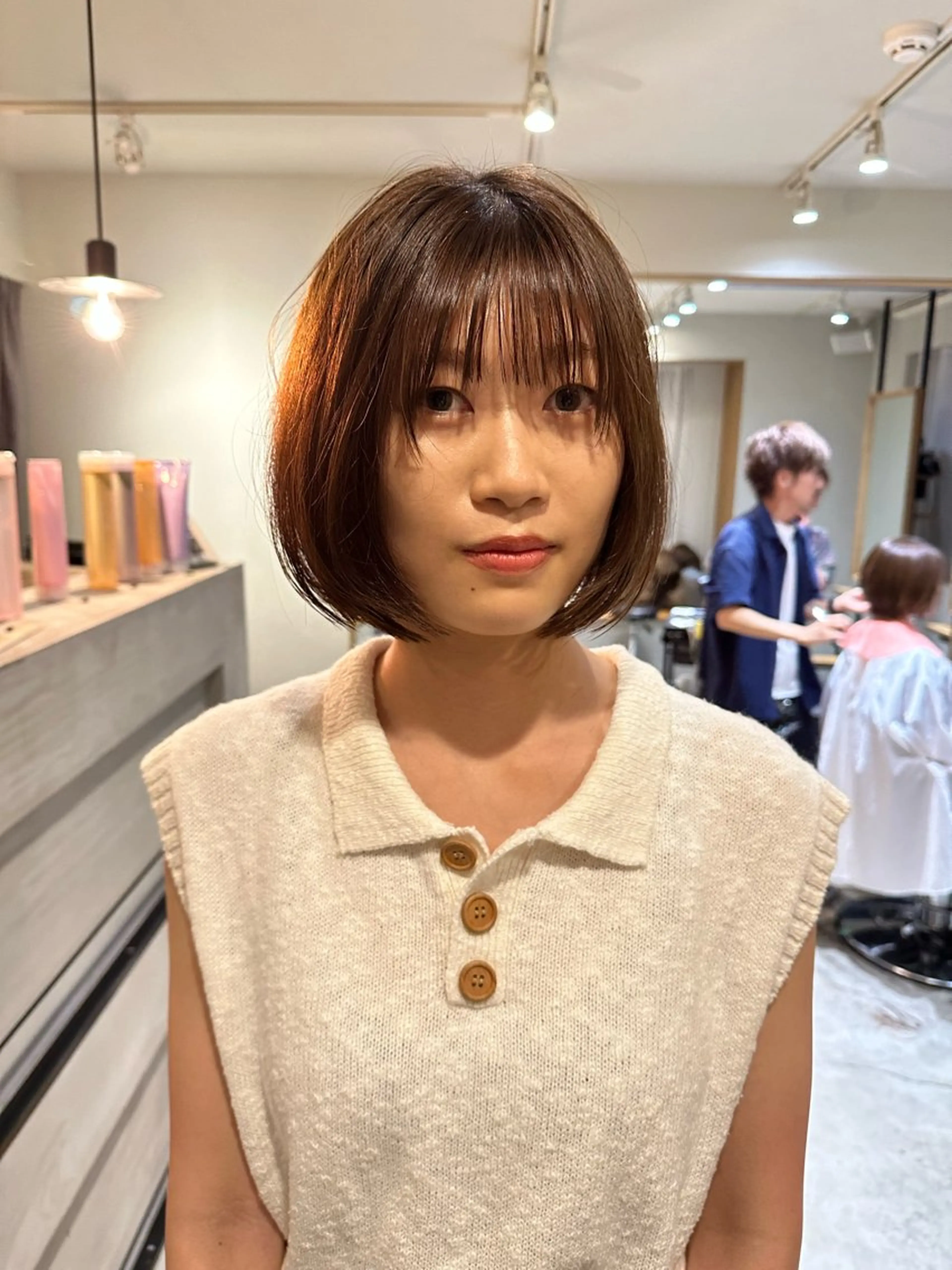 ミディアム ボブ 顔周りカット 大人ショート/鎌倉/ 似合わせ/不動のヘアスタイル